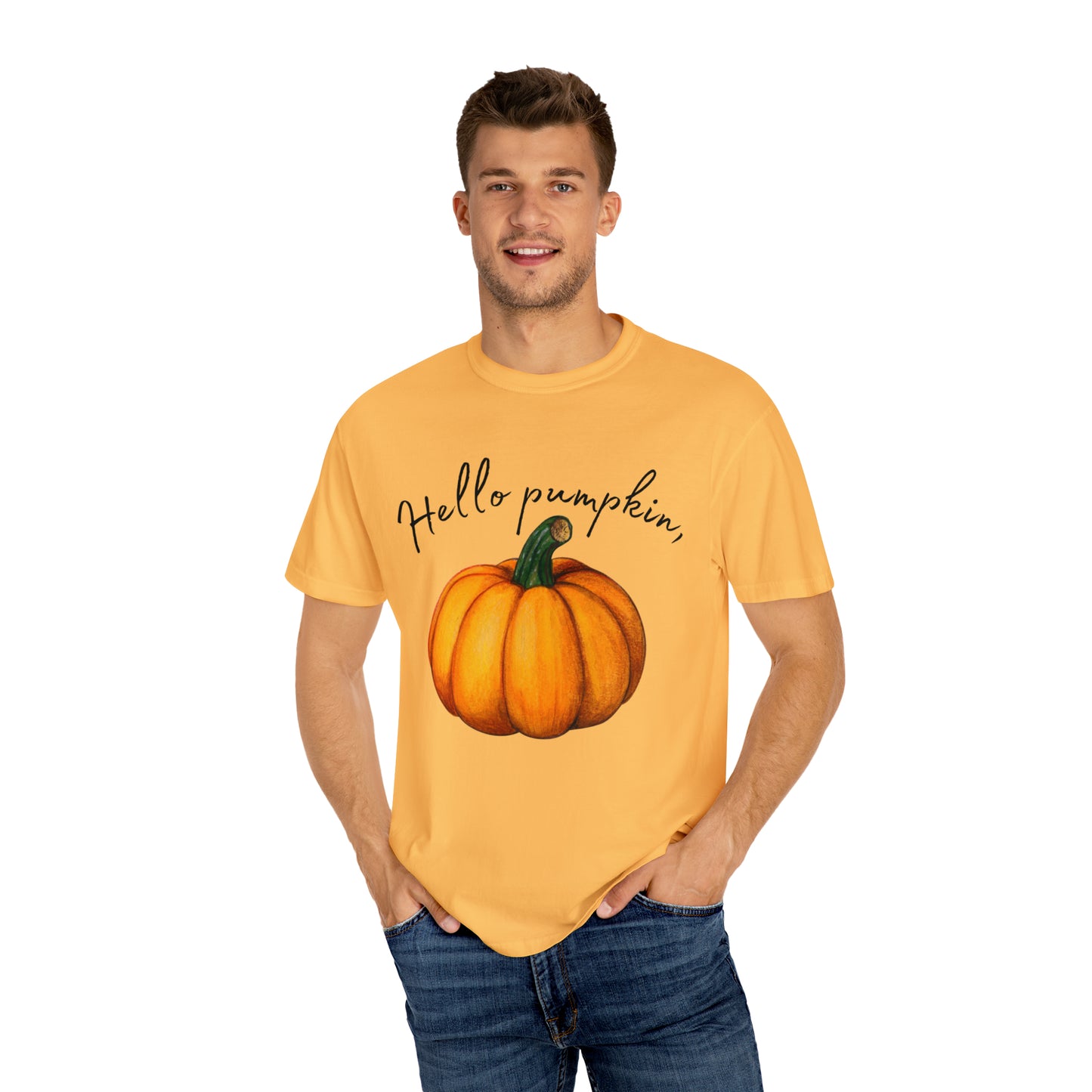 Hello Pumpkin Fall Comfort Colors T-shirt