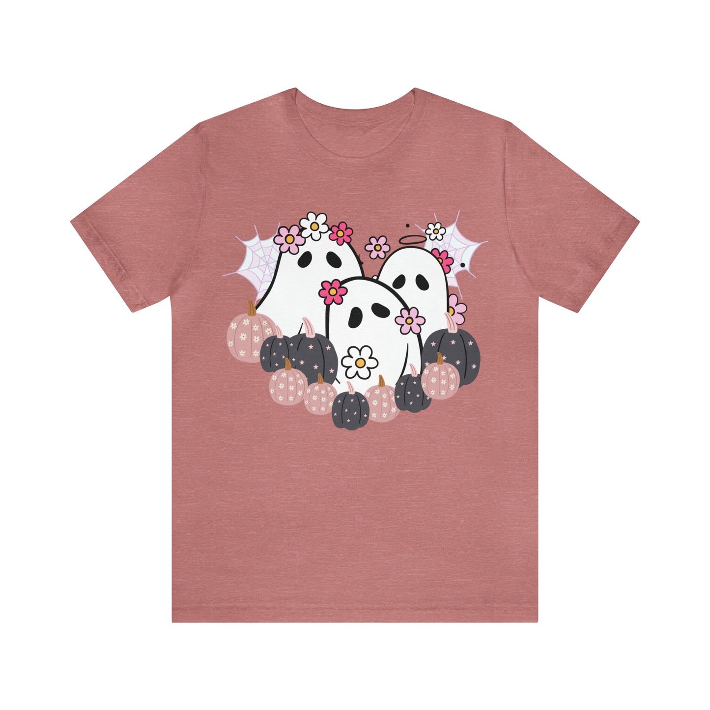 Cute Halloween Bella Canva Ghost T-shirt