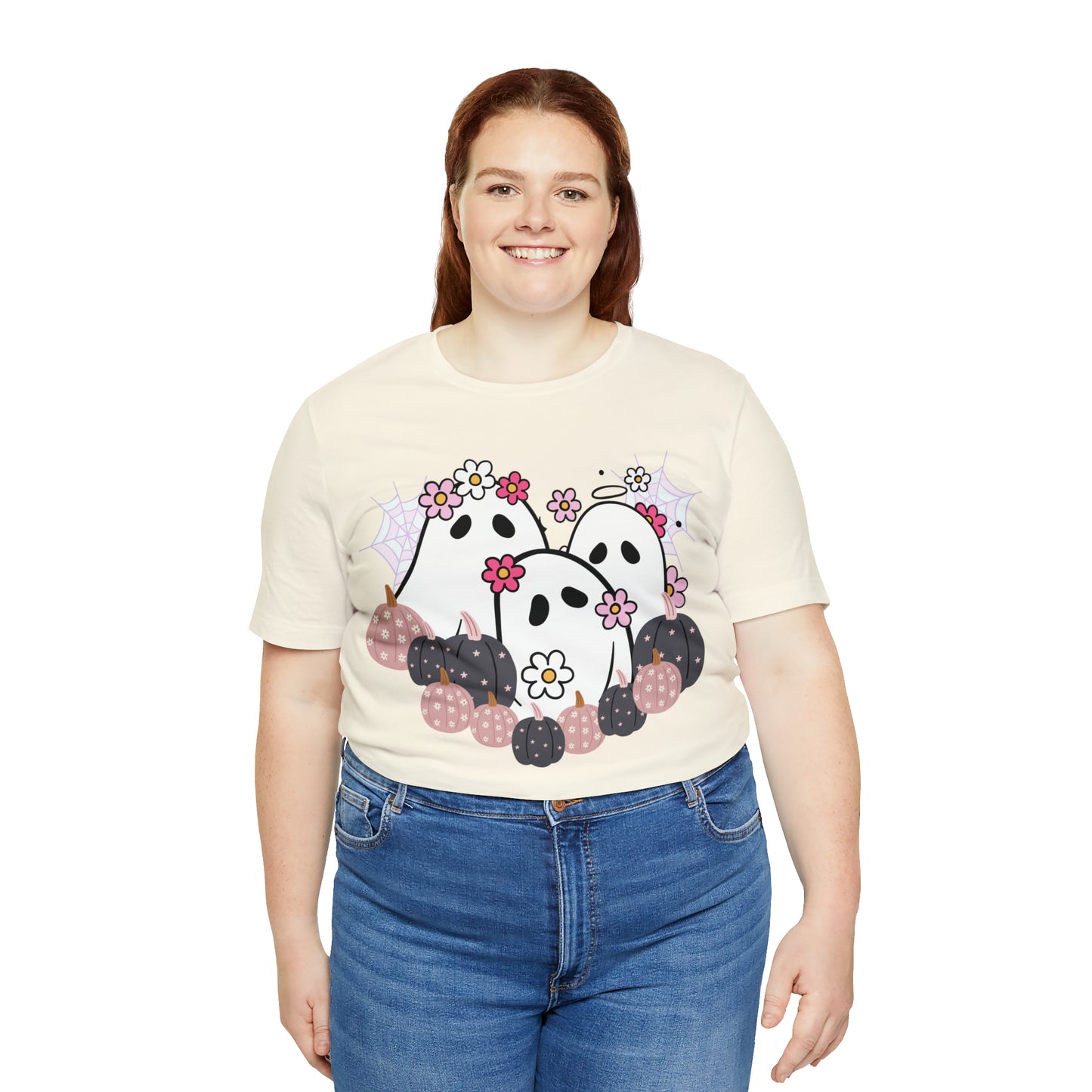 Cute Halloween Bella Canva Ghost T-shirt