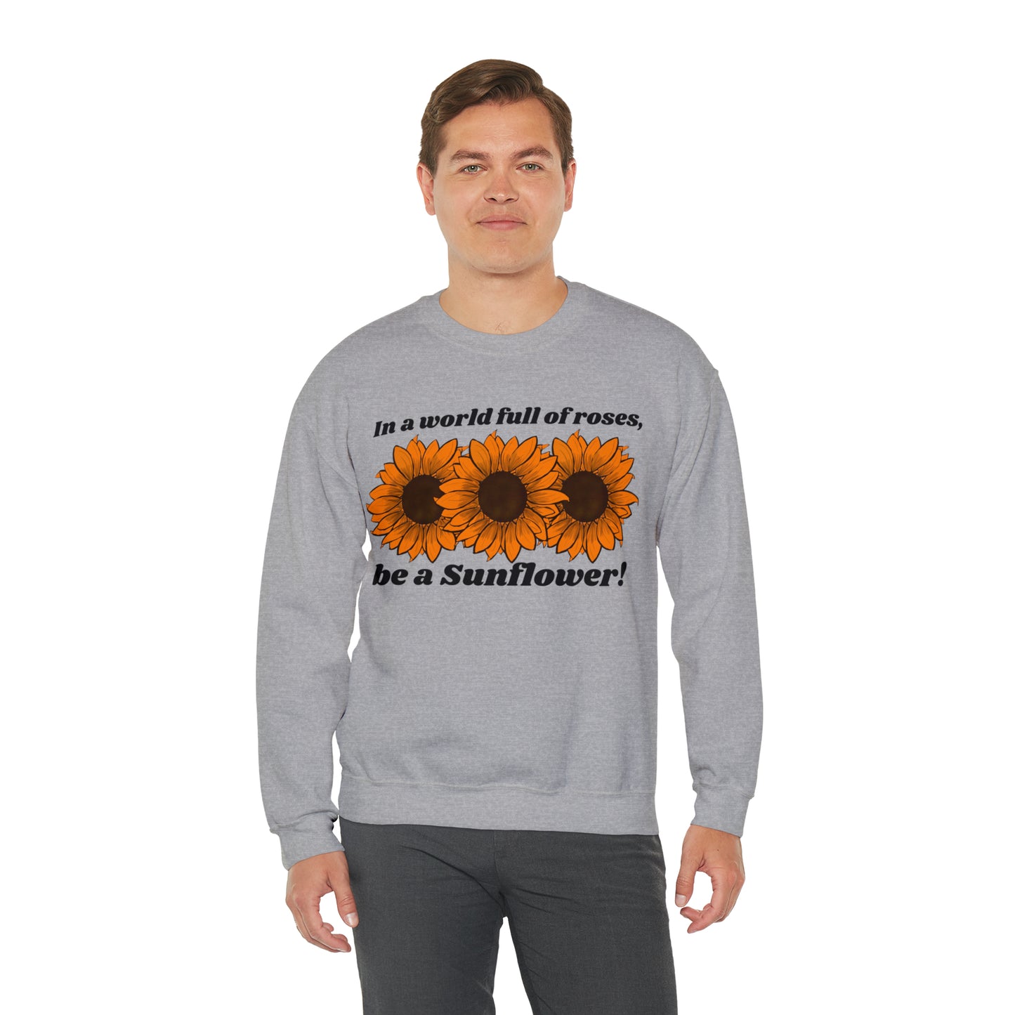 Sunflowers Spirit Unisex Heavy Blend™ Crewneck Sweatshirt