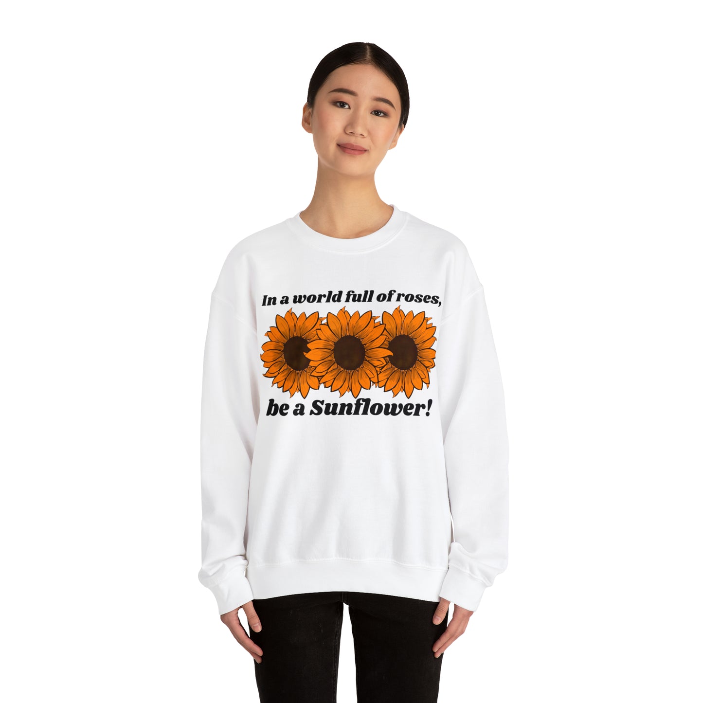 Sunflowers Spirit Unisex Heavy Blend™ Crewneck Sweatshirt