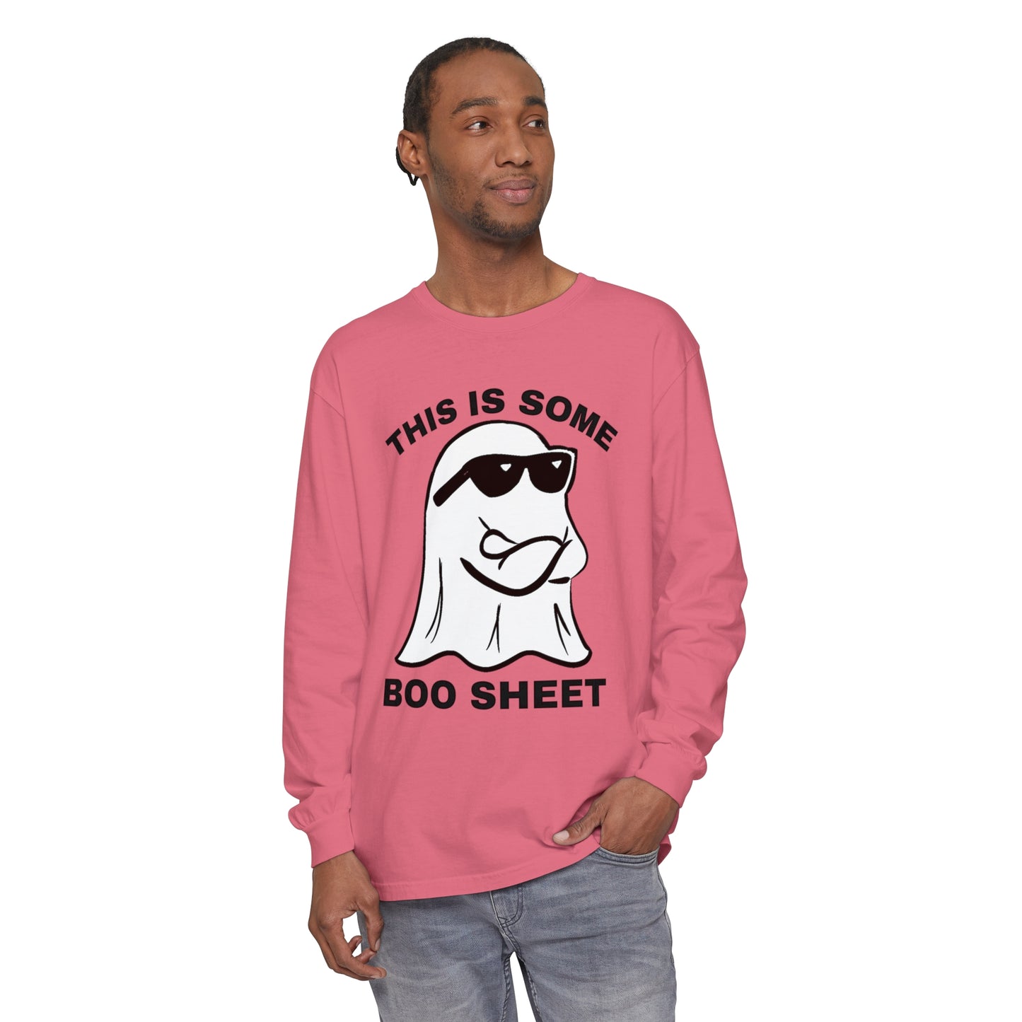 This is some Boo Sheet Comfort Colors long sleeve T-shirt