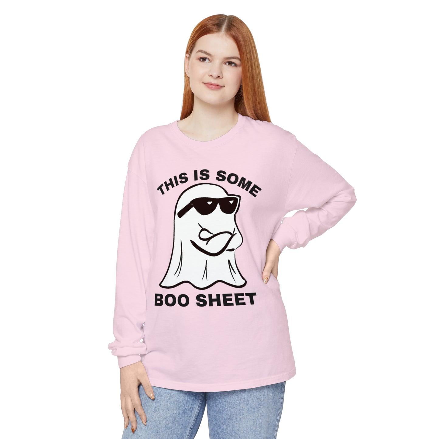 This is some Boo Sheet Comfort Colors long sleeve T-shirt