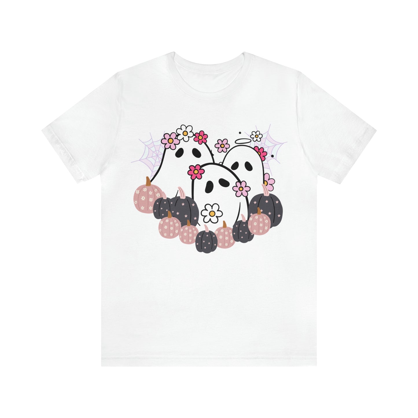 Cute Halloween Bella Canva Ghost T-shirt