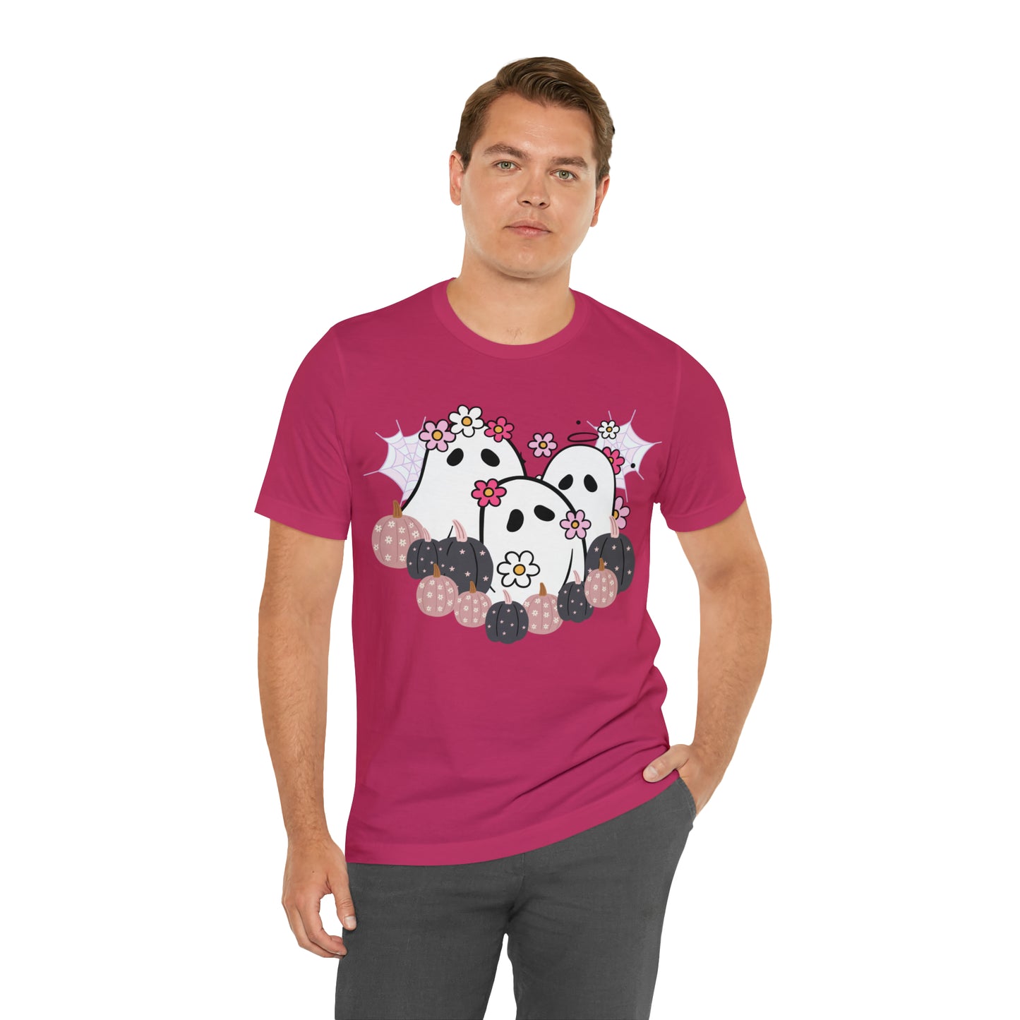 Cute Halloween Bella Canva Ghost T-shirt