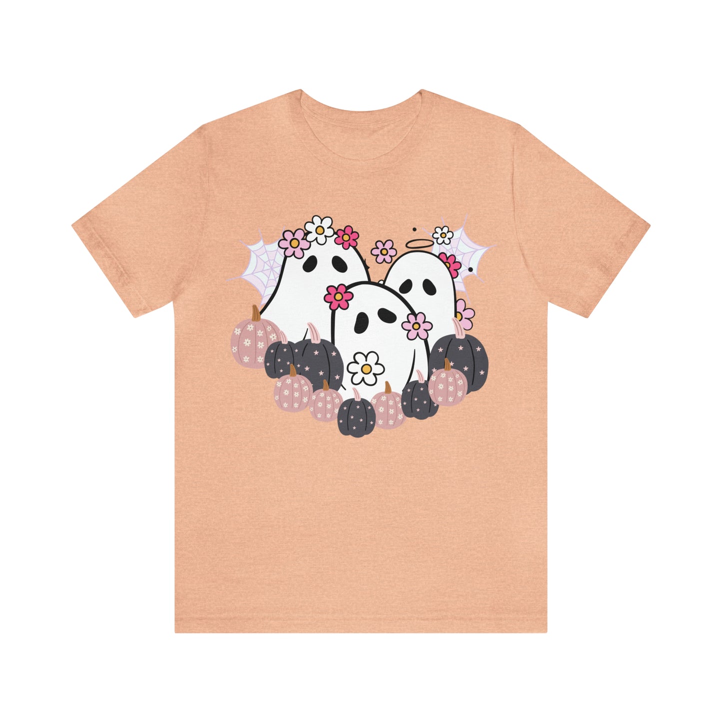 Cute Halloween Bella Canva Ghost T-shirt