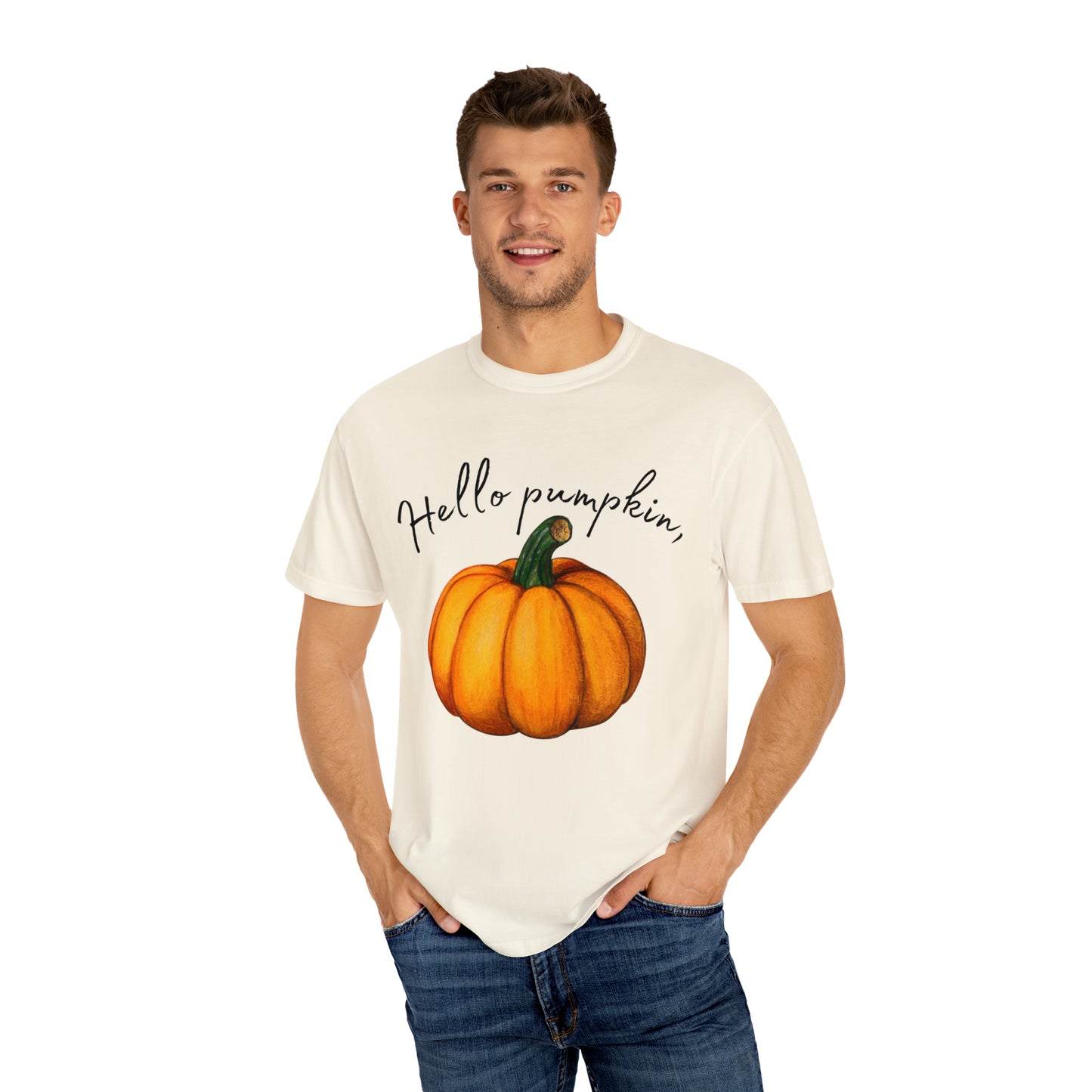 Hello Pumpkin Fall Comfort Colors T-shirt