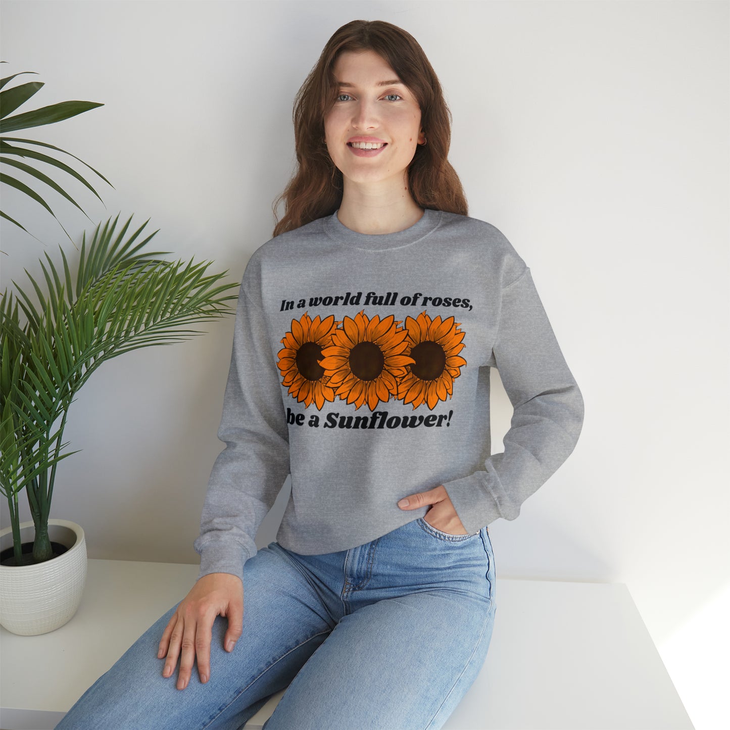 Sunflowers Spirit Unisex Heavy Blend™ Crewneck Sweatshirt