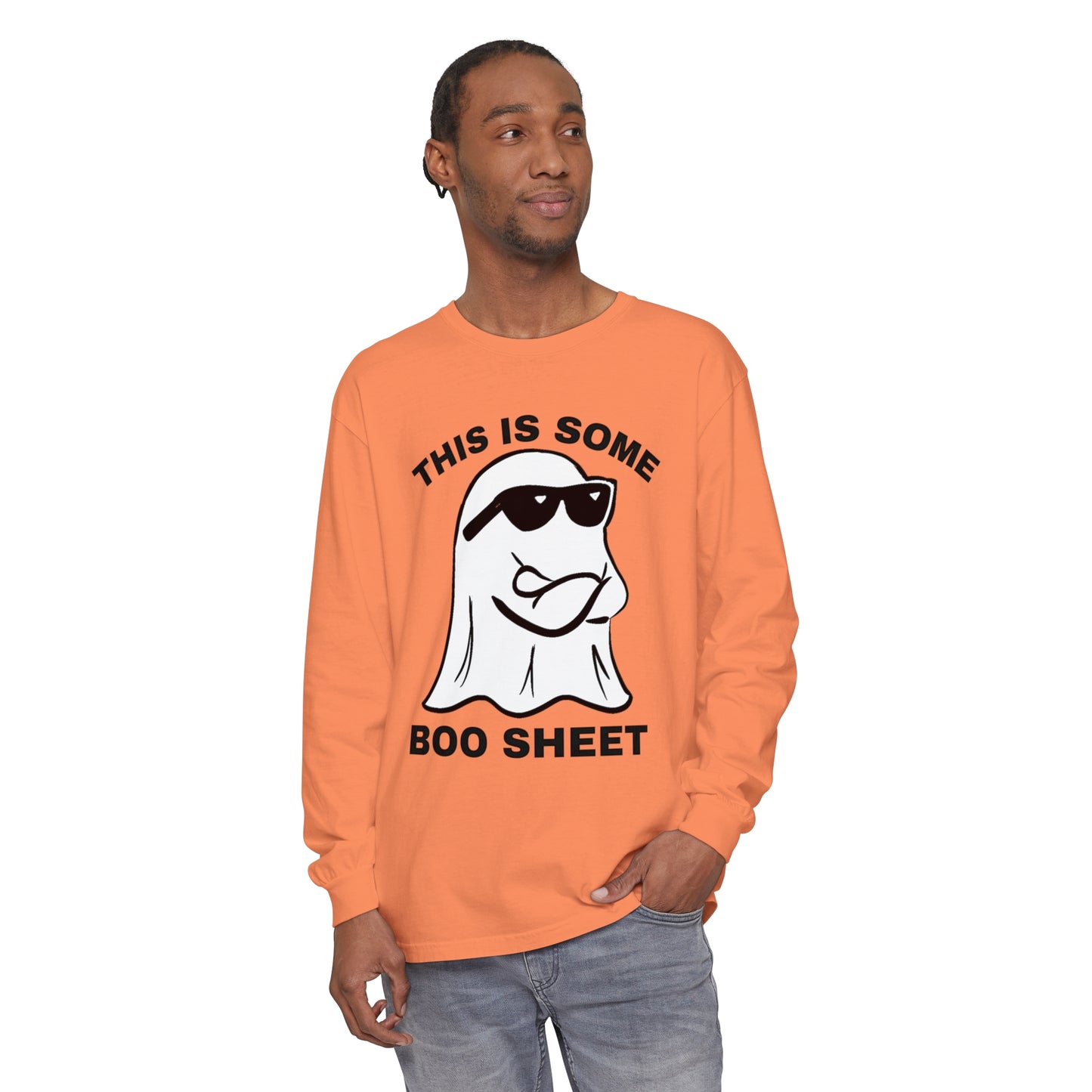 This is some Boo Sheet Comfort Colors long sleeve T-shirt