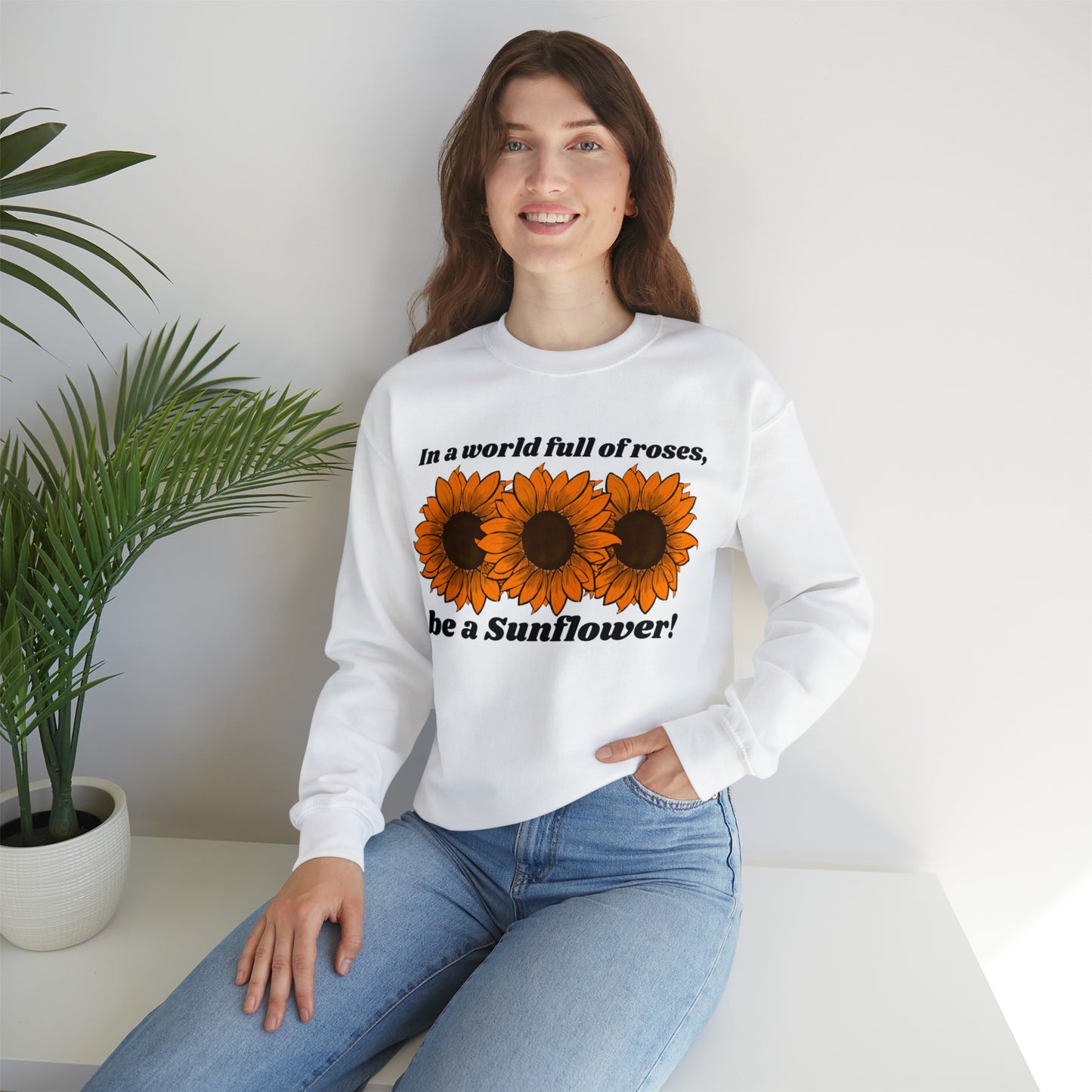 Sunflowers Spirit Unisex Heavy Blend™ Crewneck Sweatshirt