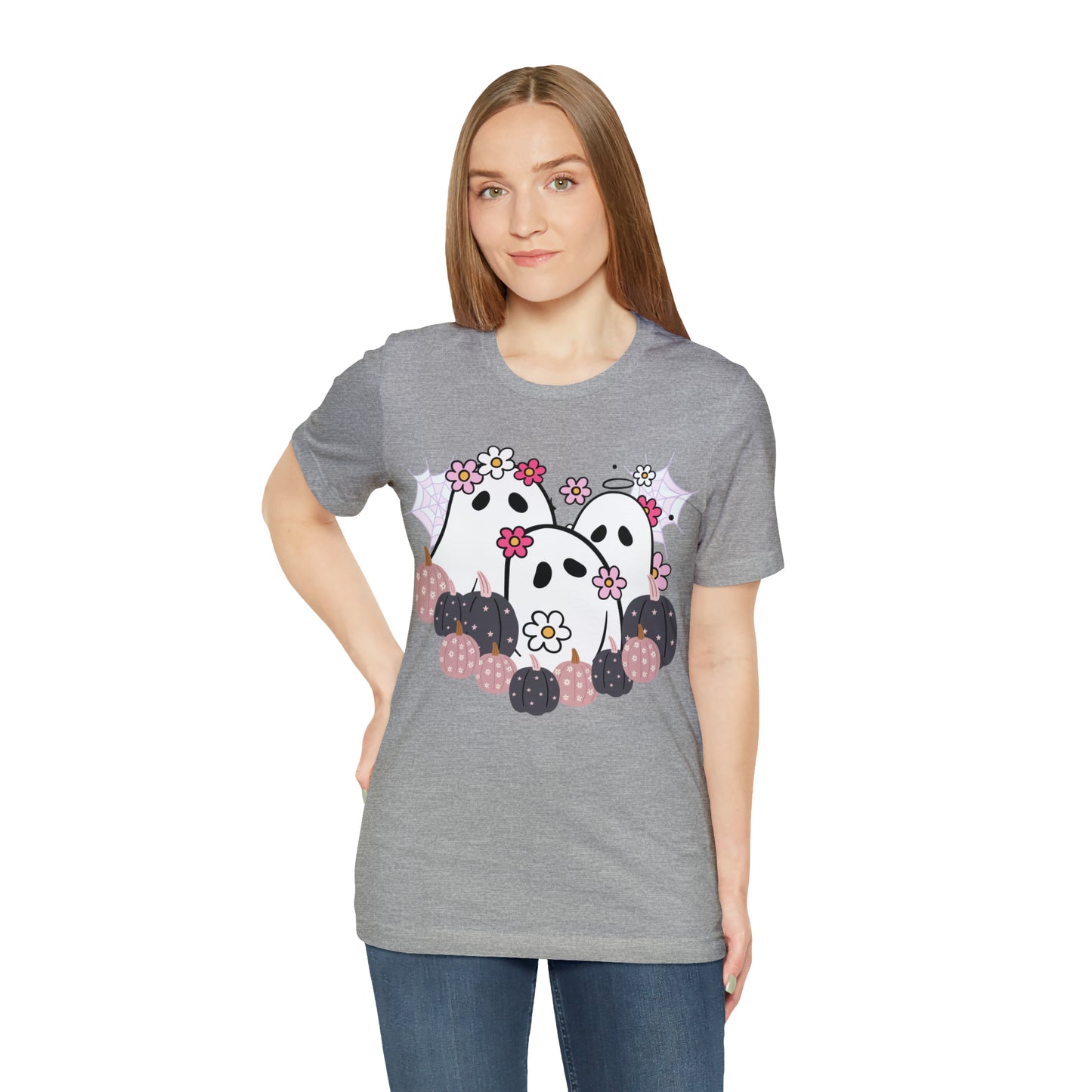 Cute Halloween Bella Canva Ghost T-shirt