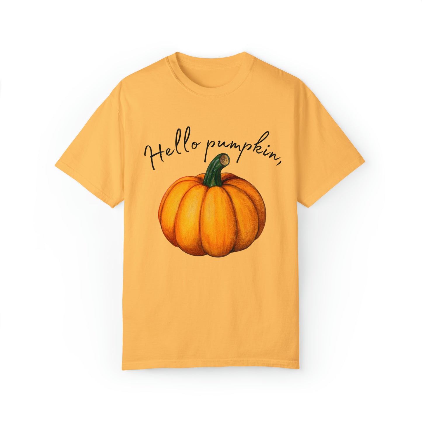 Hello Pumpkin Fall Comfort Colors T-shirt