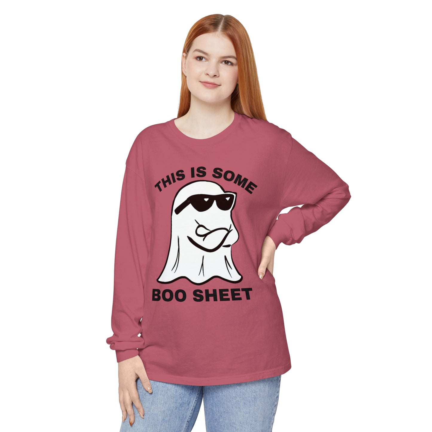 This is some Boo Sheet Comfort Colors long sleeve T-shirt