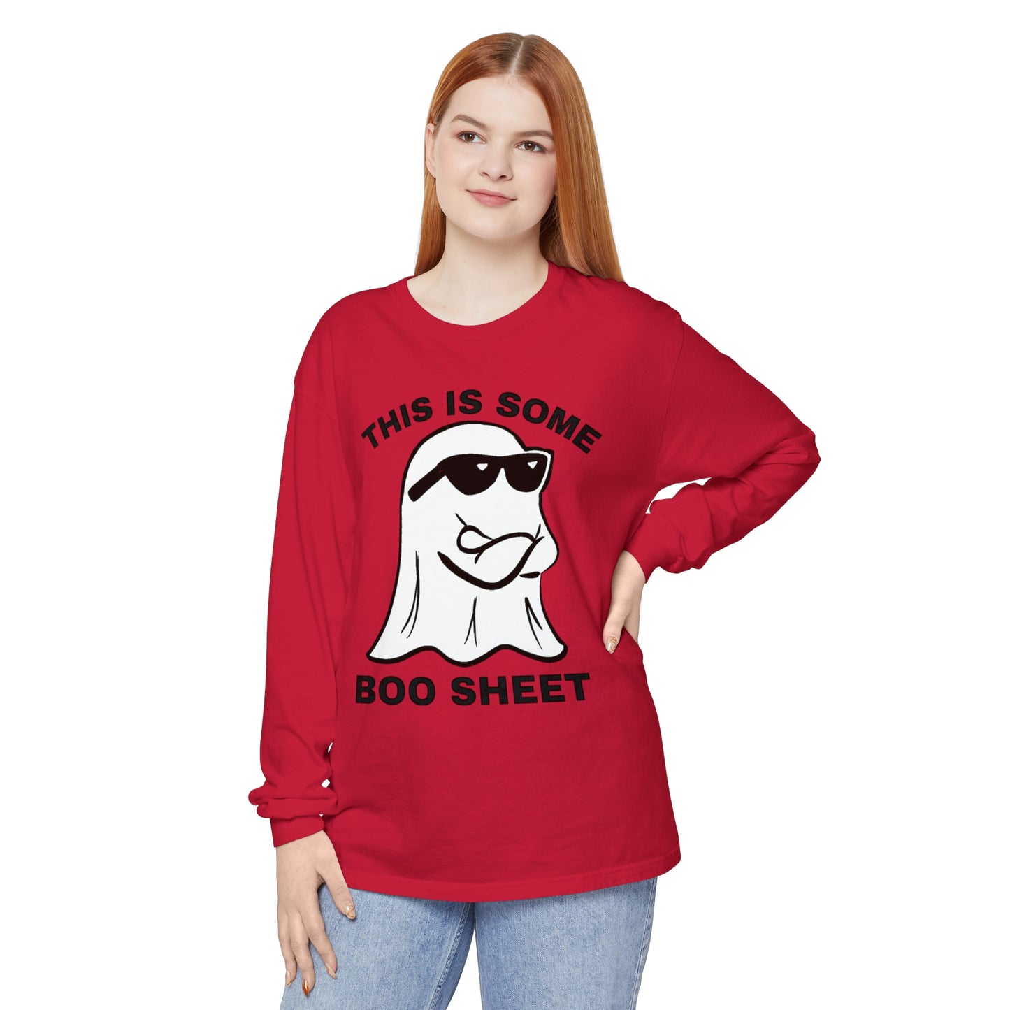 This is some Boo Sheet Comfort Colors long sleeve T-shirt