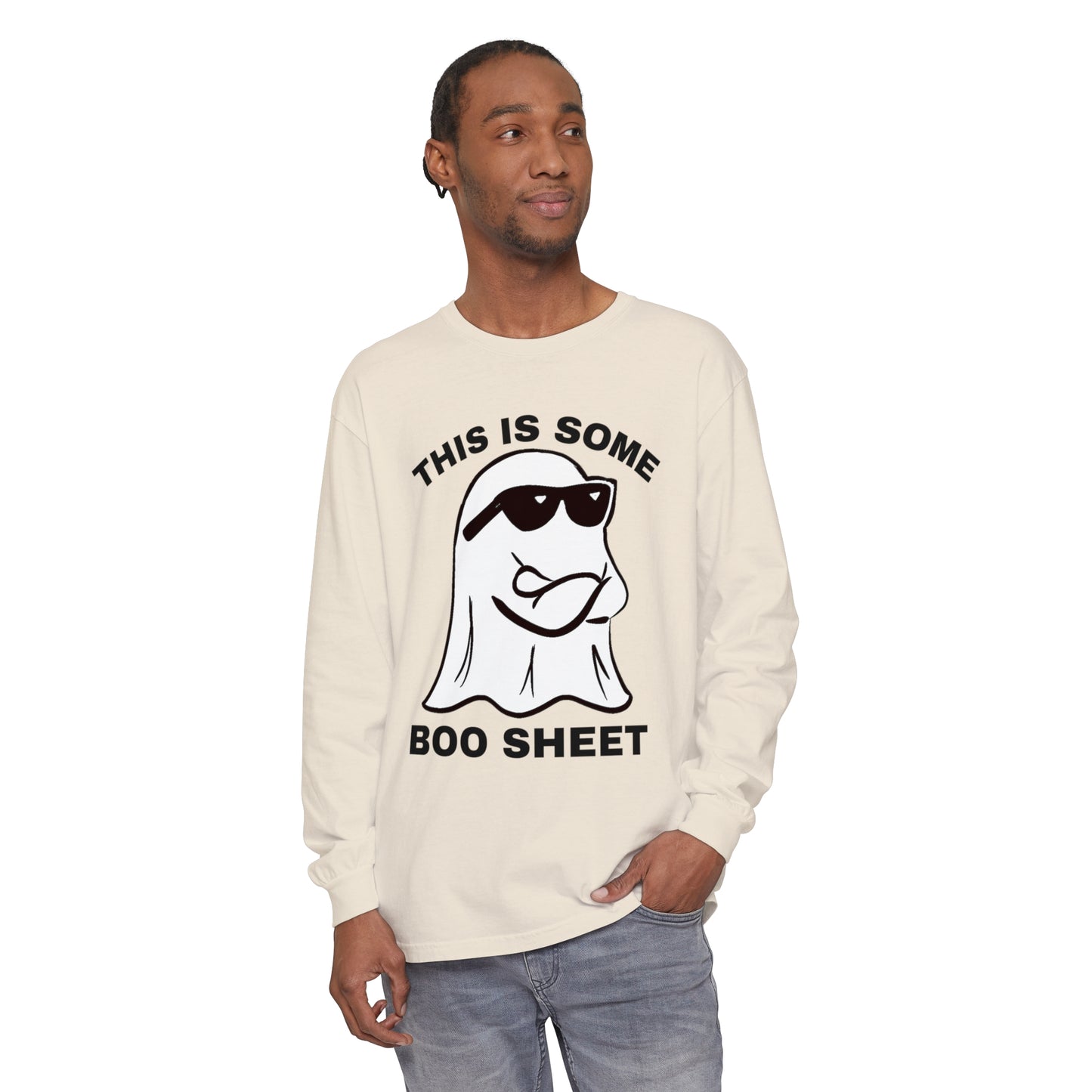 This is some Boo Sheet Comfort Colors long sleeve T-shirt