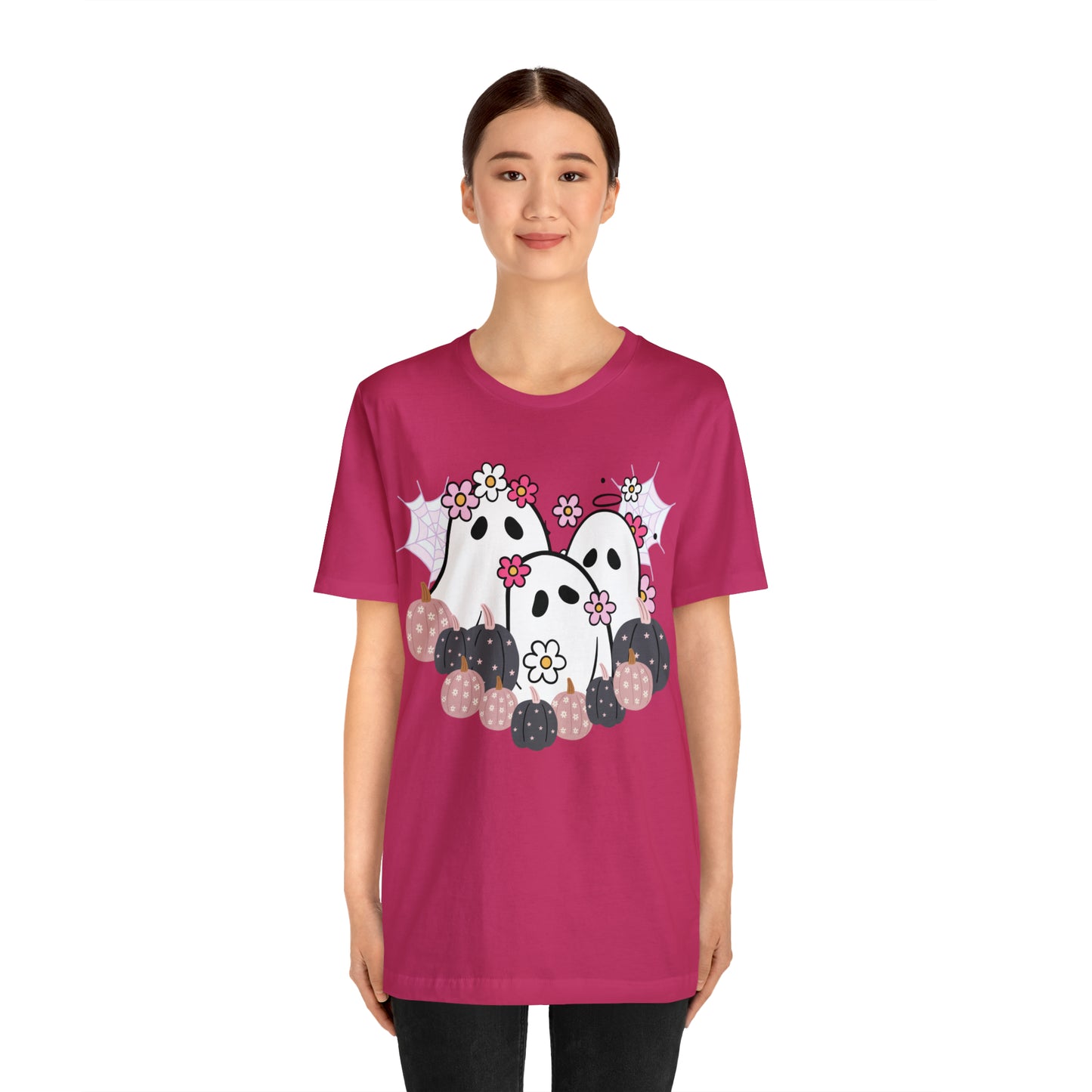 Cute Halloween Bella Canva Ghost T-shirt