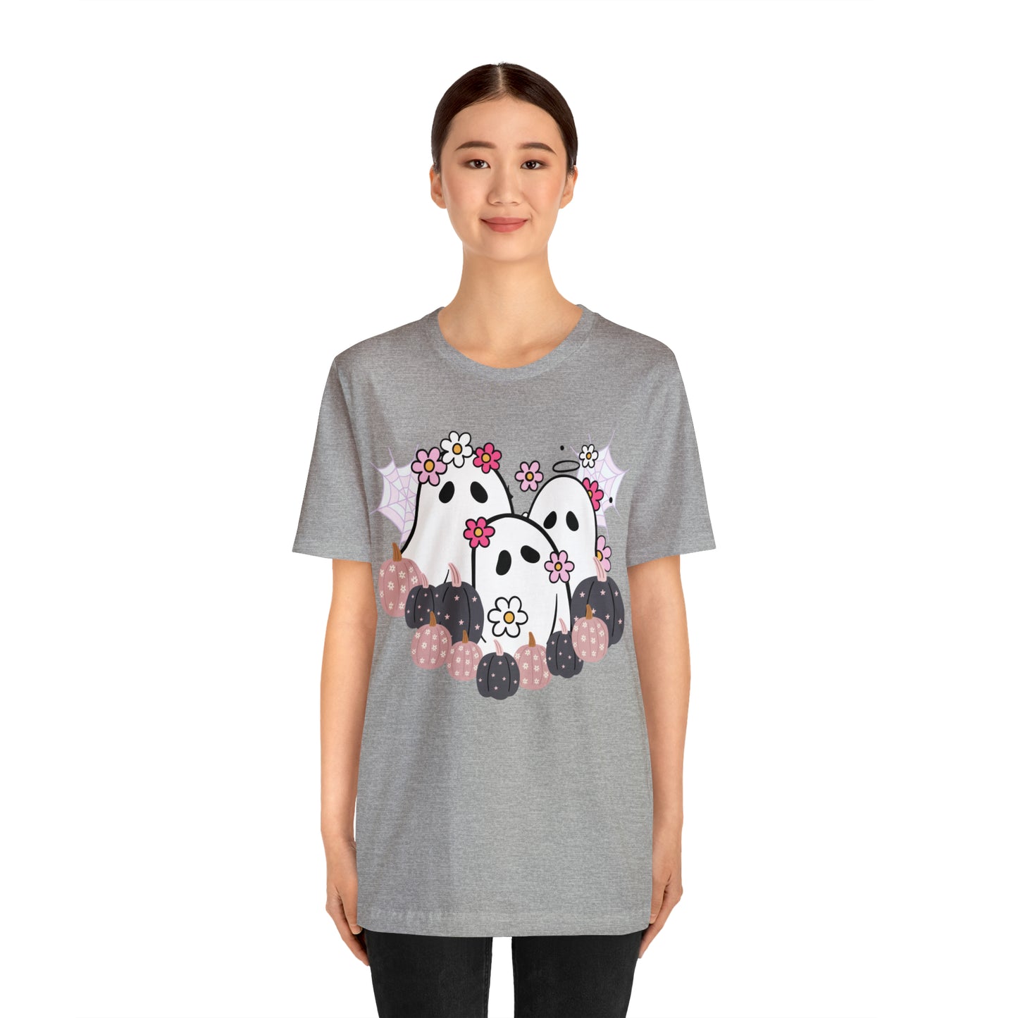 Cute Halloween Bella Canva Ghost T-shirt