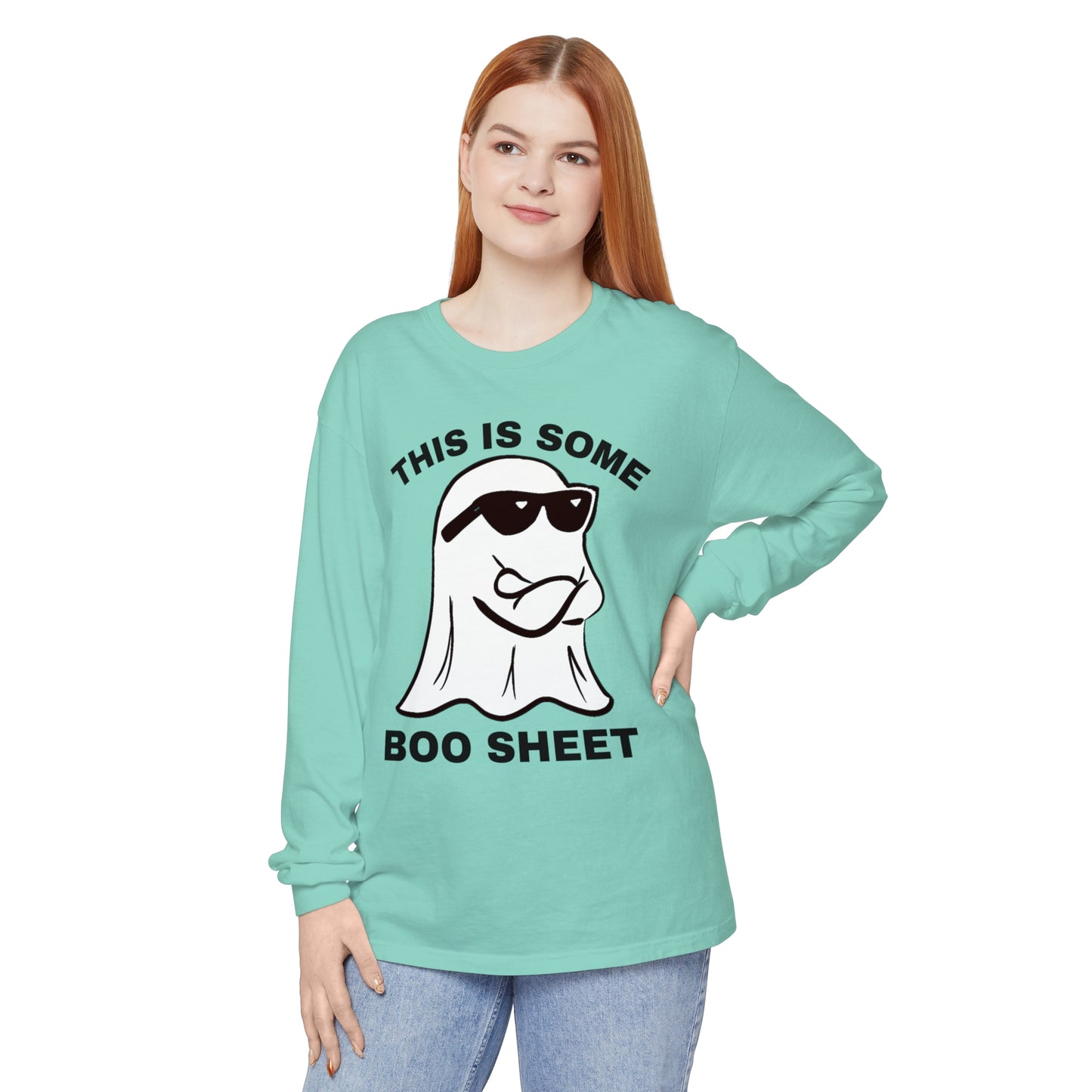 This is some Boo Sheet Comfort Colors long sleeve T-shirt