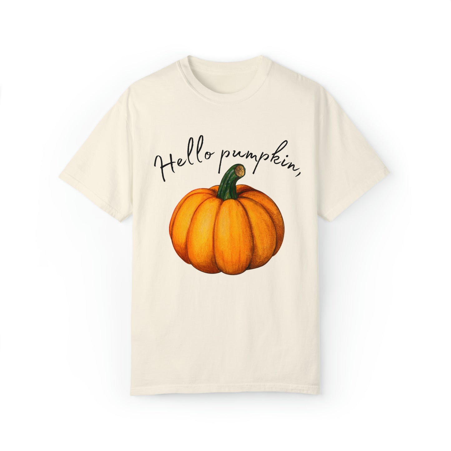 Hello Pumpkin Fall Comfort Colors T-shirt