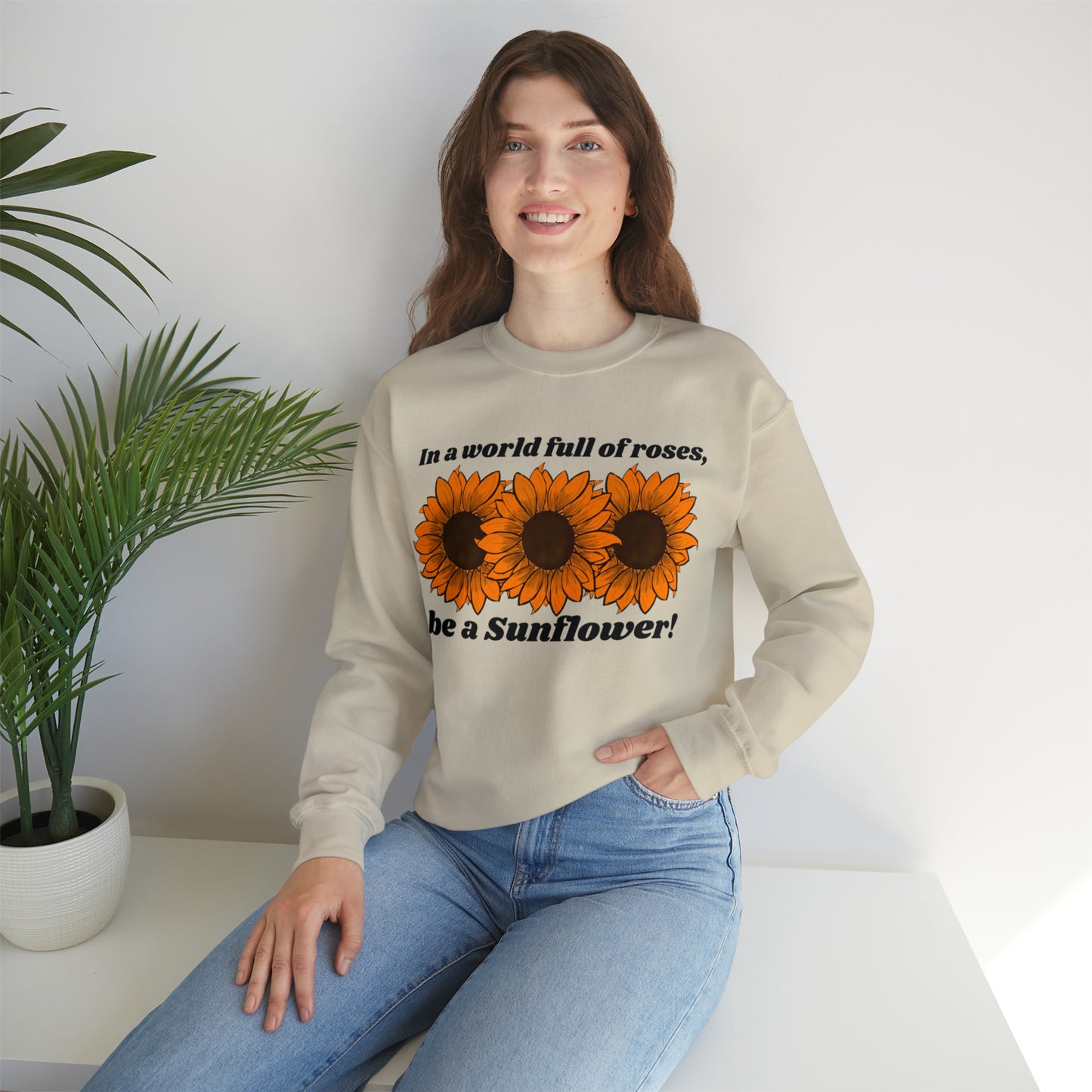 Sunflowers Spirit Unisex Heavy Blend™ Crewneck Sweatshirt