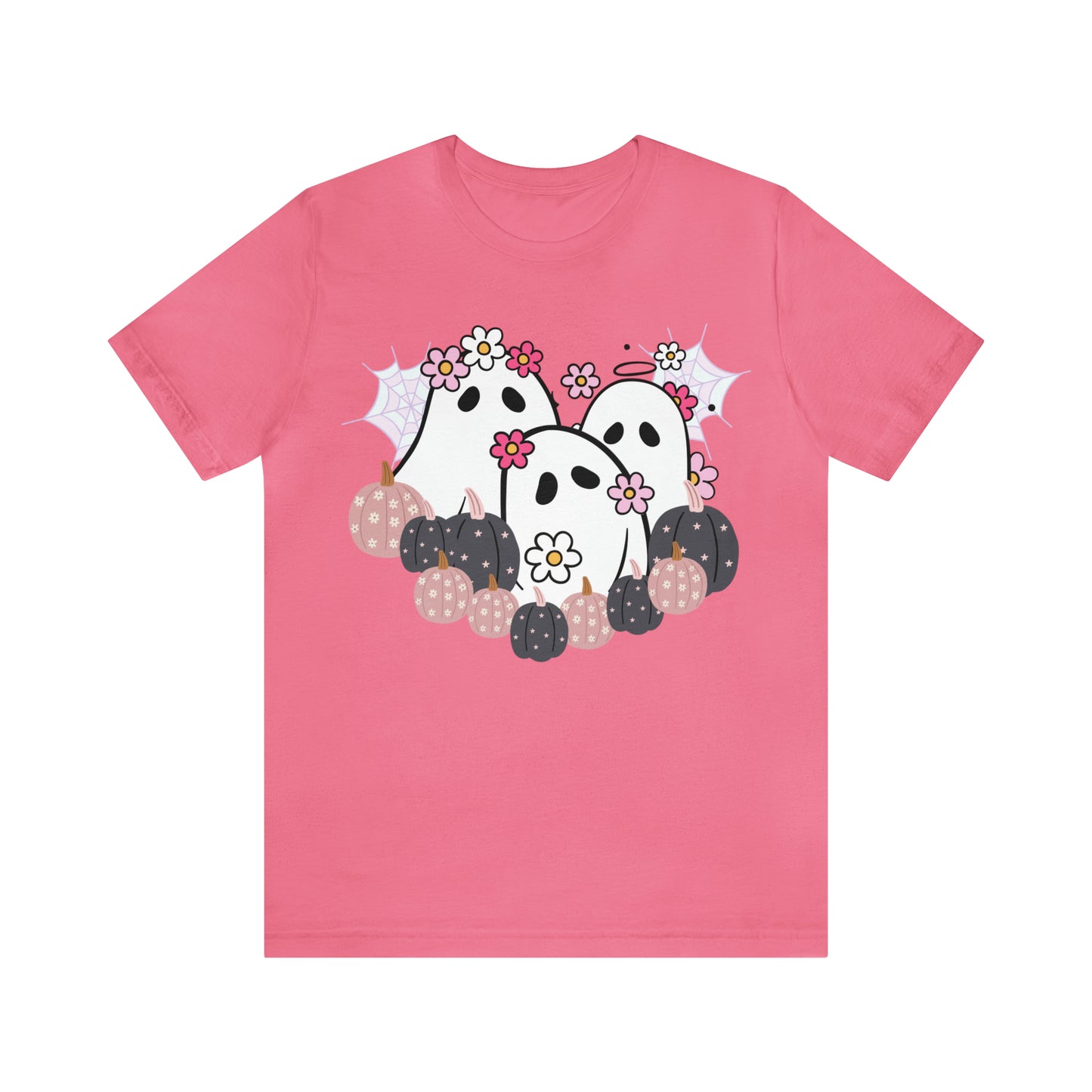 Cute Halloween Bella Canva Ghost T-shirt