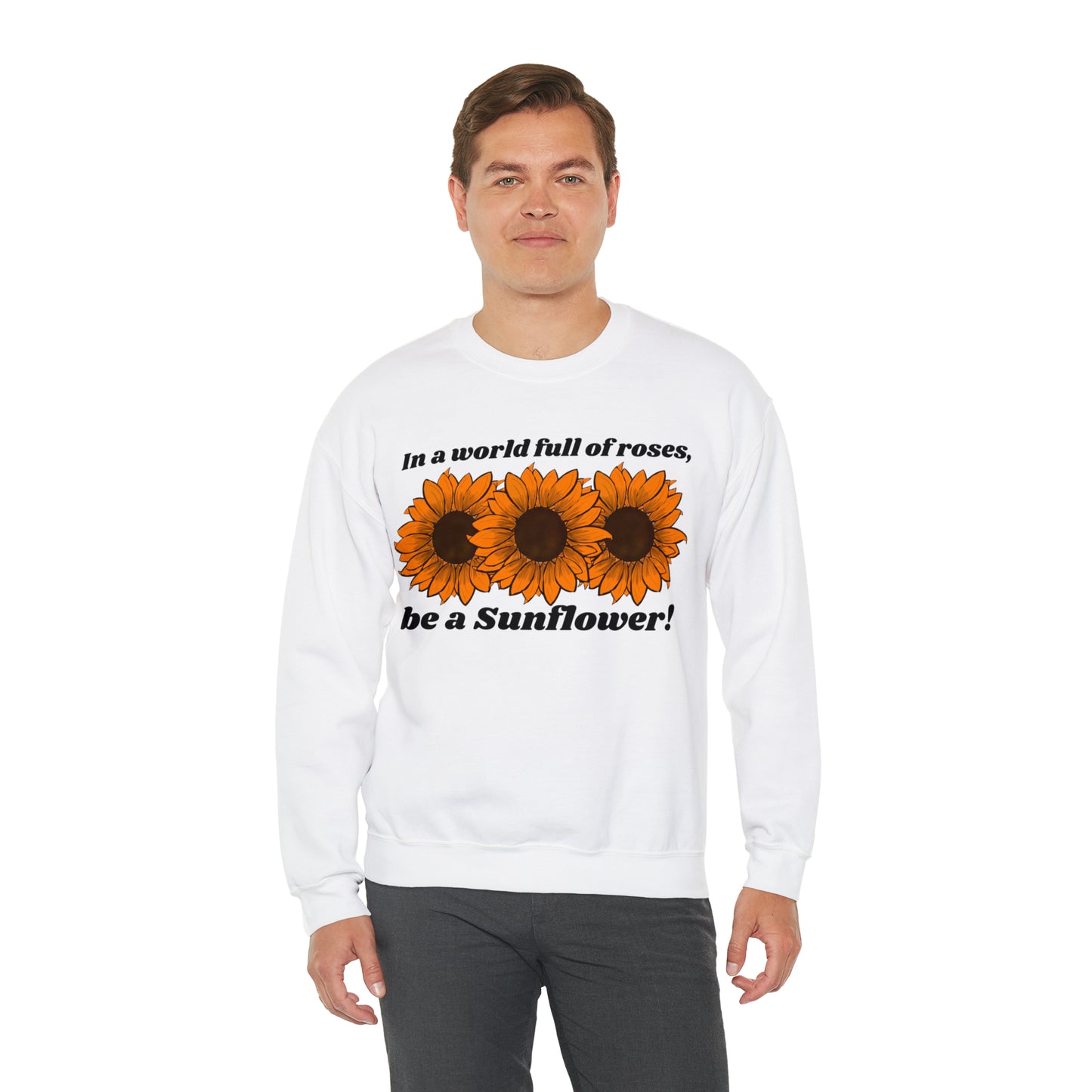 Sunflowers Spirit Unisex Heavy Blend™ Crewneck Sweatshirt