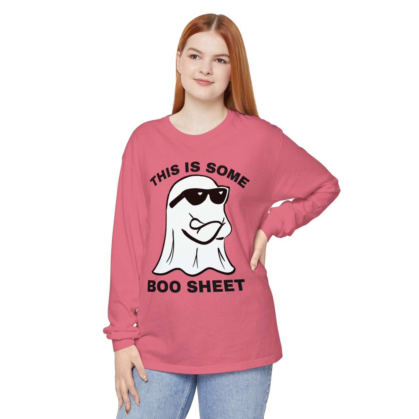 This is some Boo Sheet Comfort Colors long sleeve T-shirt