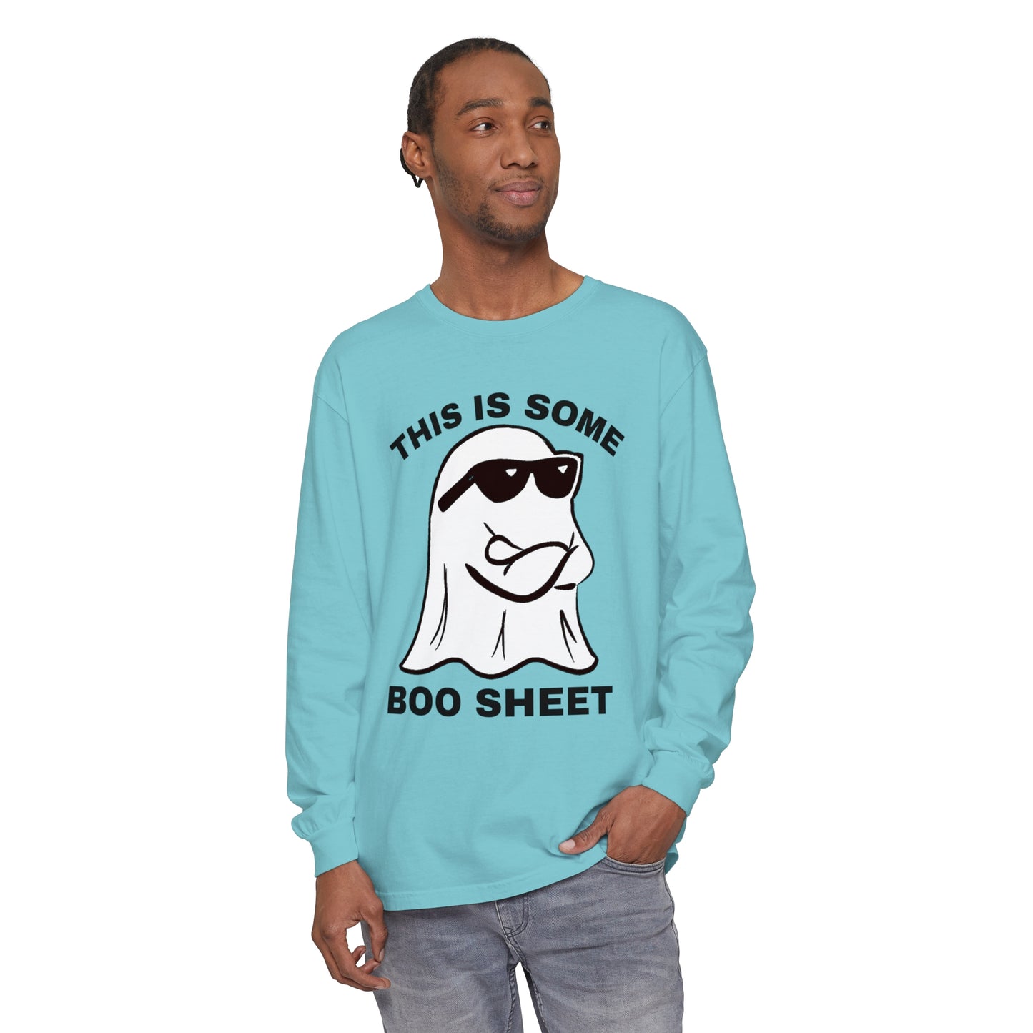 This is some Boo Sheet Comfort Colors long sleeve T-shirt