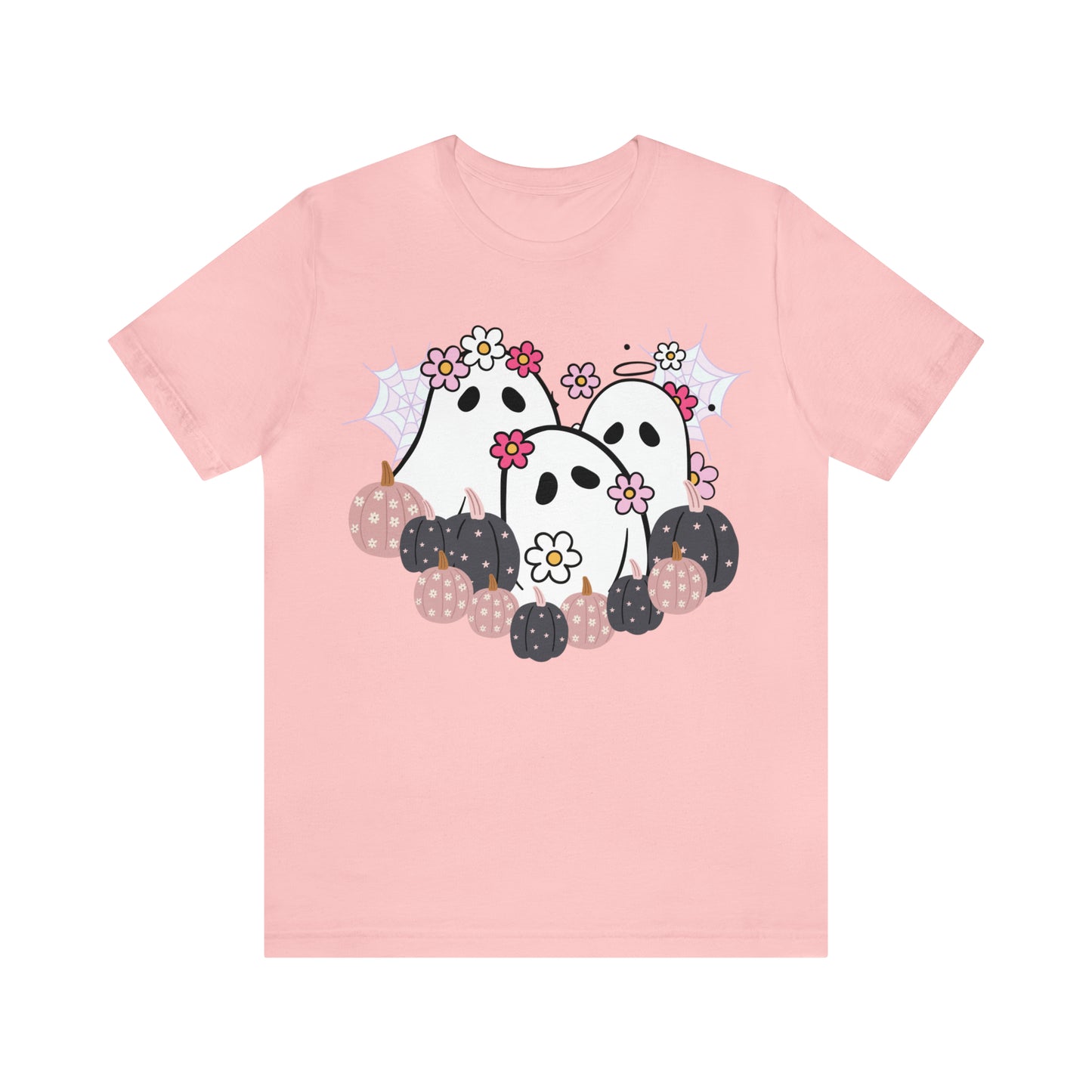 Cute Halloween Bella Canva Ghost T-shirt