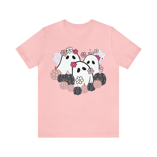 Cute Halloween Bella Canva Ghost T-shirt