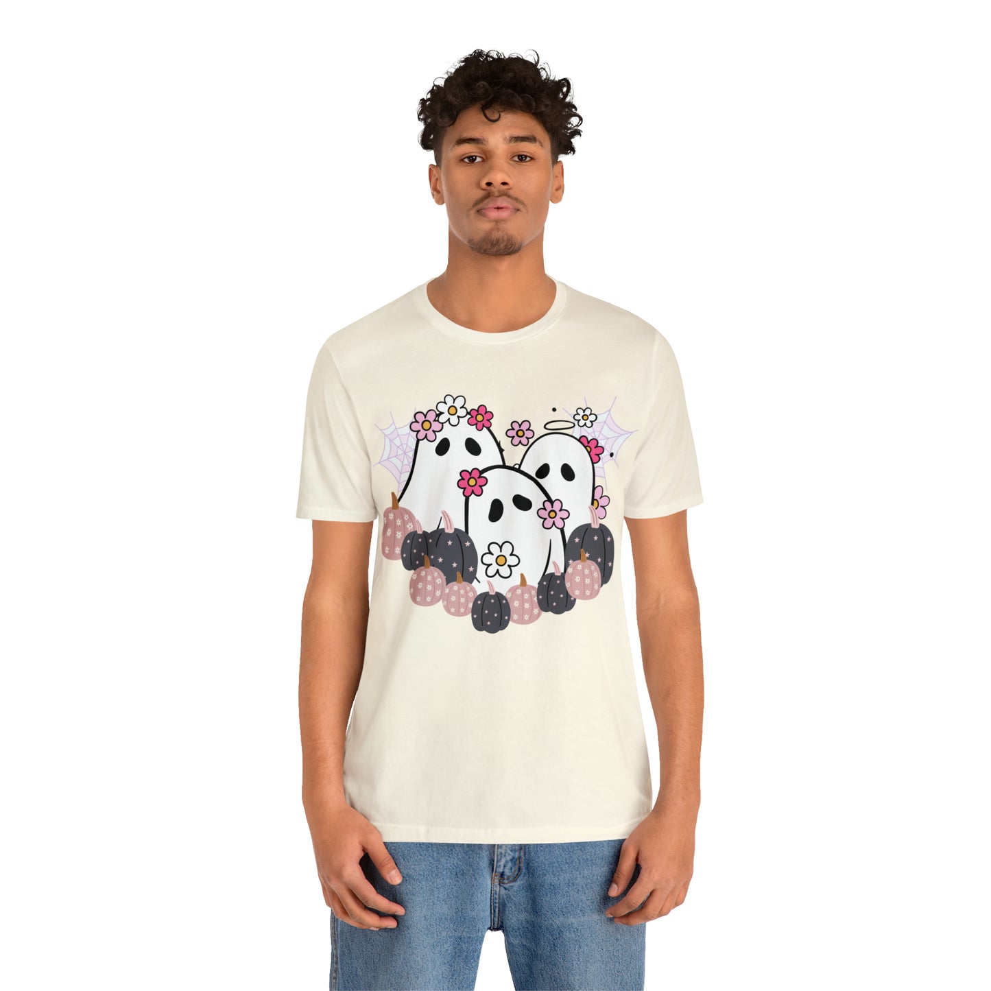 Cute Halloween Bella Canva Ghost T-shirt