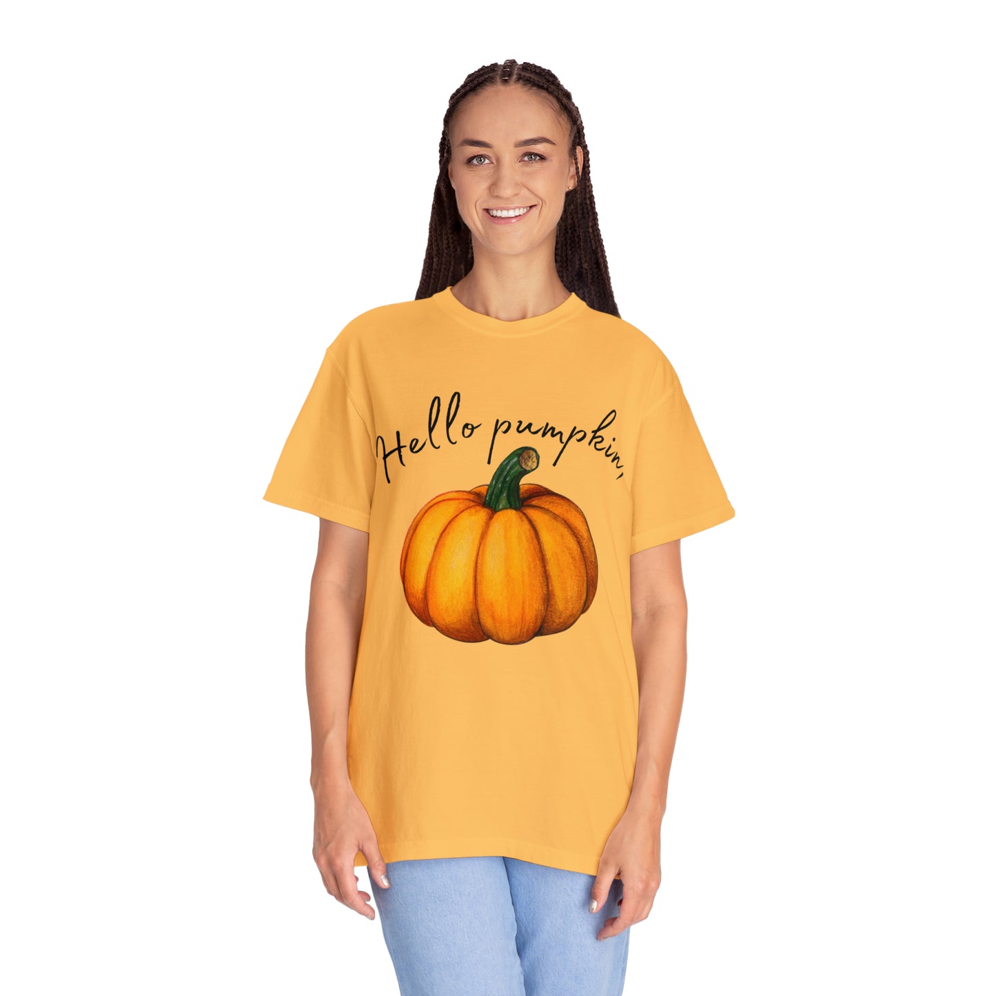 Hello Pumpkin Fall Comfort Colors T-shirt