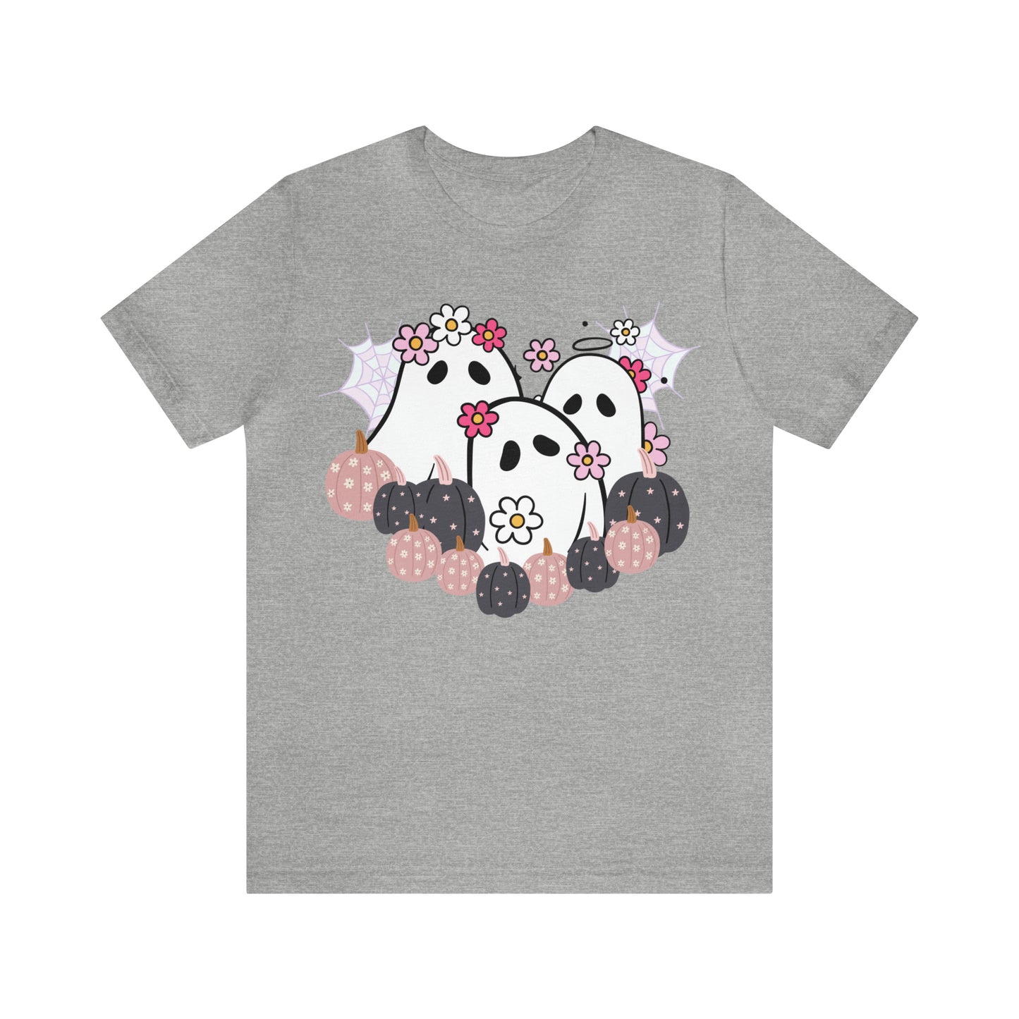 Cute Halloween Bella Canva Ghost T-shirt