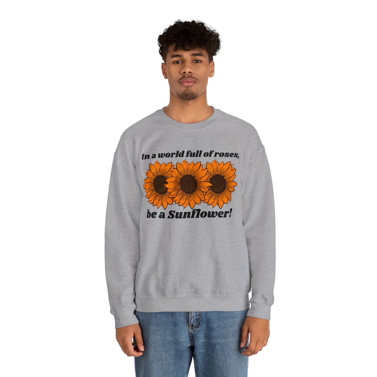 Sunflowers Spirit Unisex Heavy Blend™ Crewneck Sweatshirt