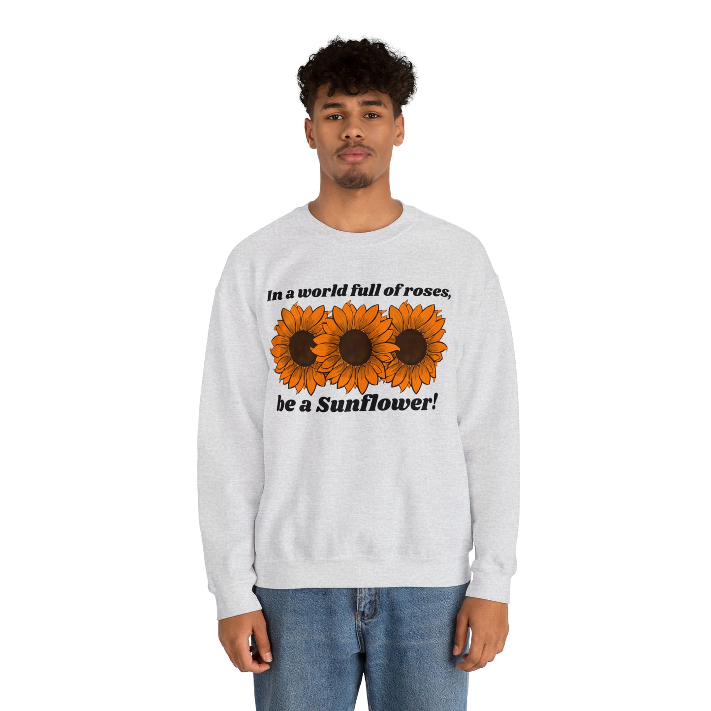 Sunflowers Spirit Unisex Heavy Blend™ Crewneck Sweatshirt