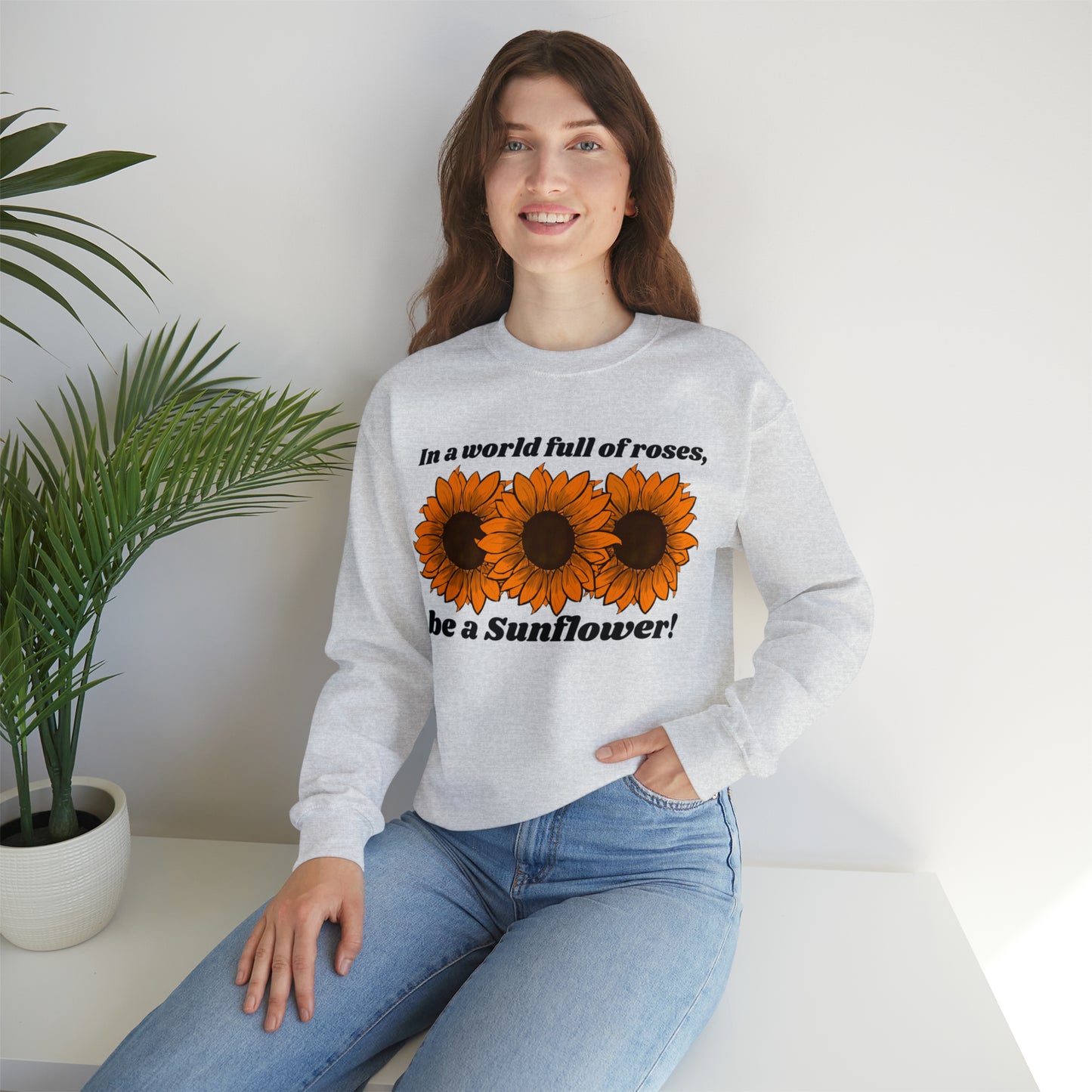 Sunflowers Spirit Unisex Heavy Blend™ Crewneck Sweatshirt