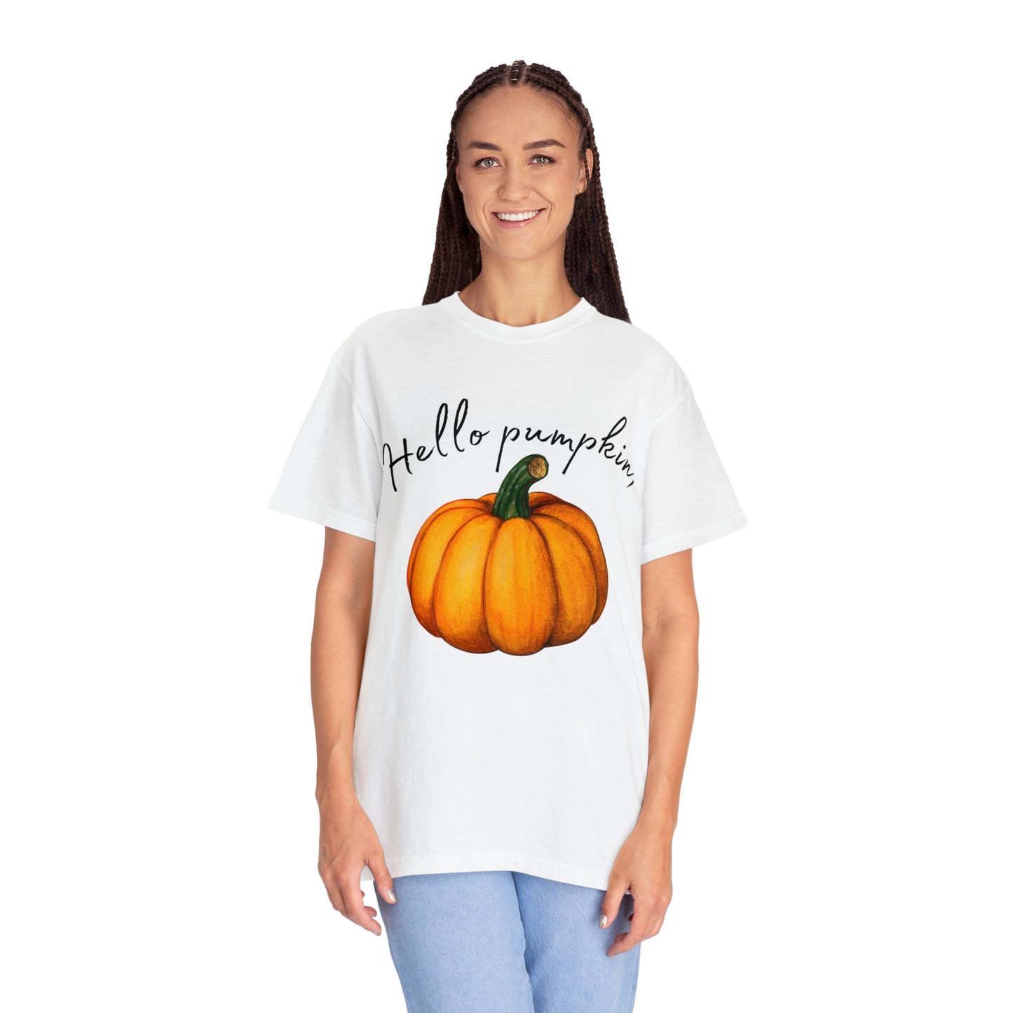 Hello Pumpkin Fall Comfort Colors T-shirt