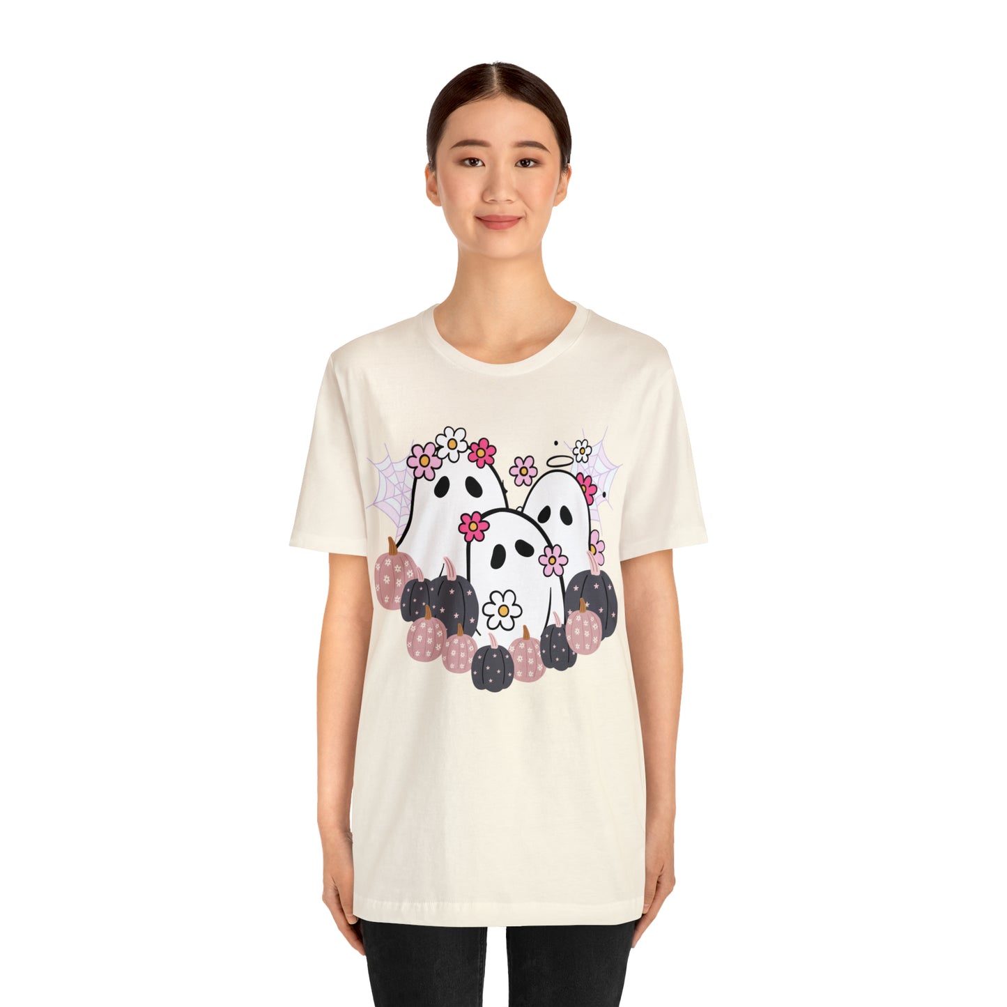 Cute Halloween Bella Canva Ghost T-shirt