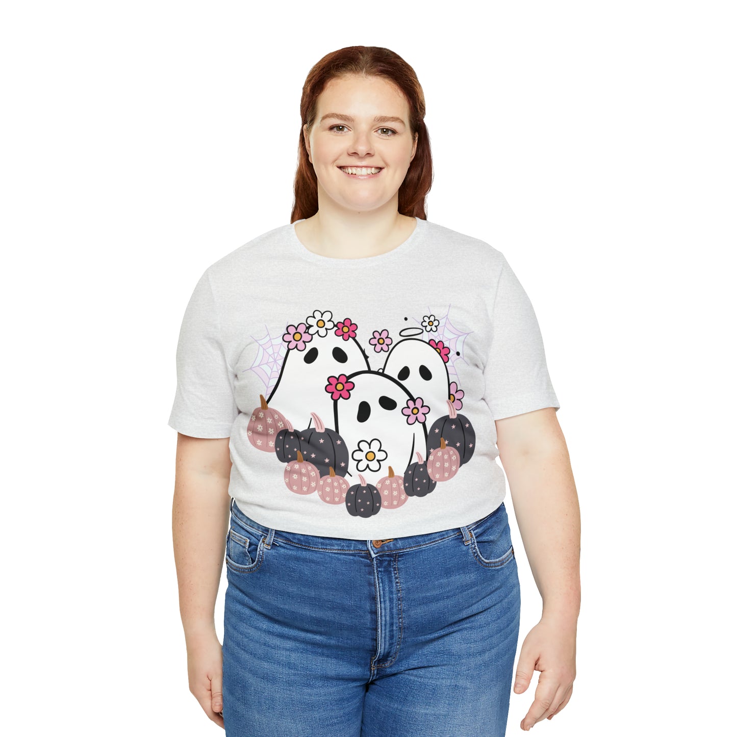 Cute Halloween Bella Canva Ghost T-shirt