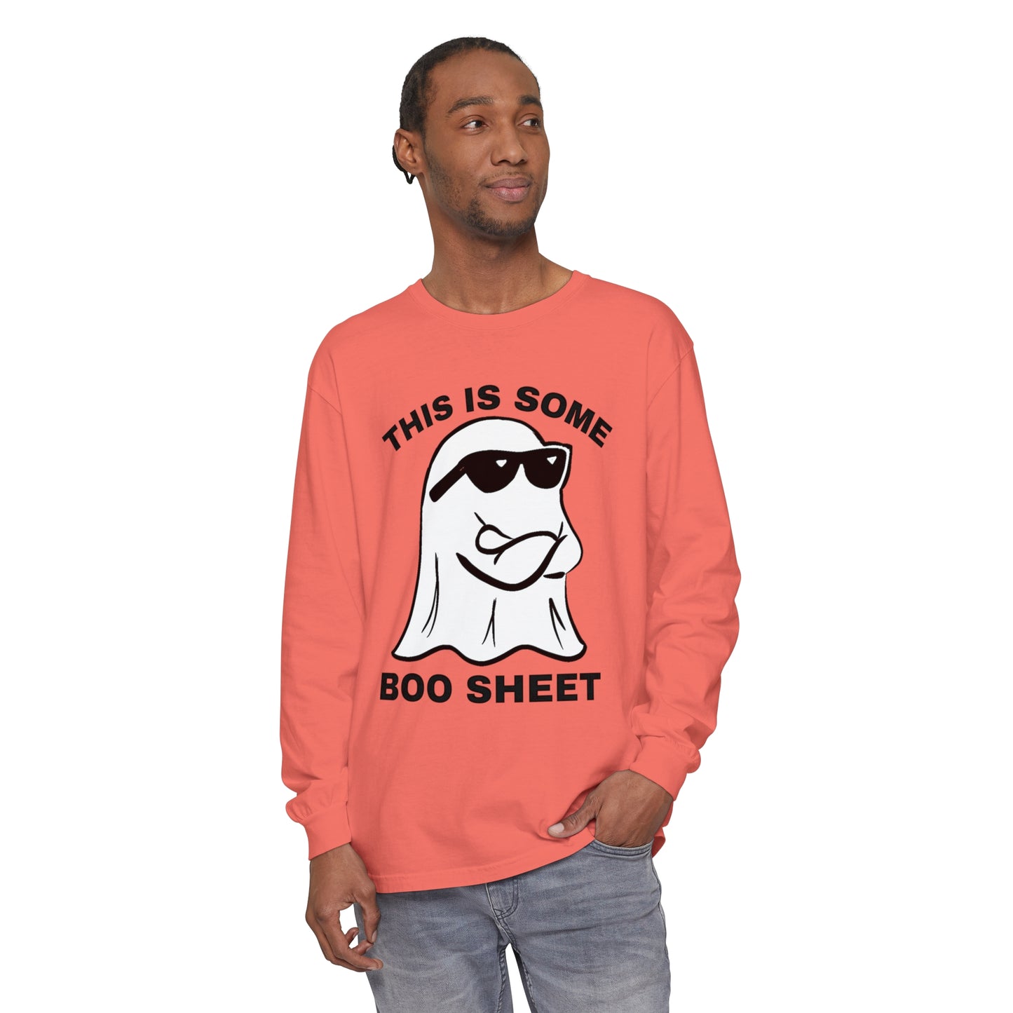 This is some Boo Sheet Comfort Colors long sleeve T-shirt