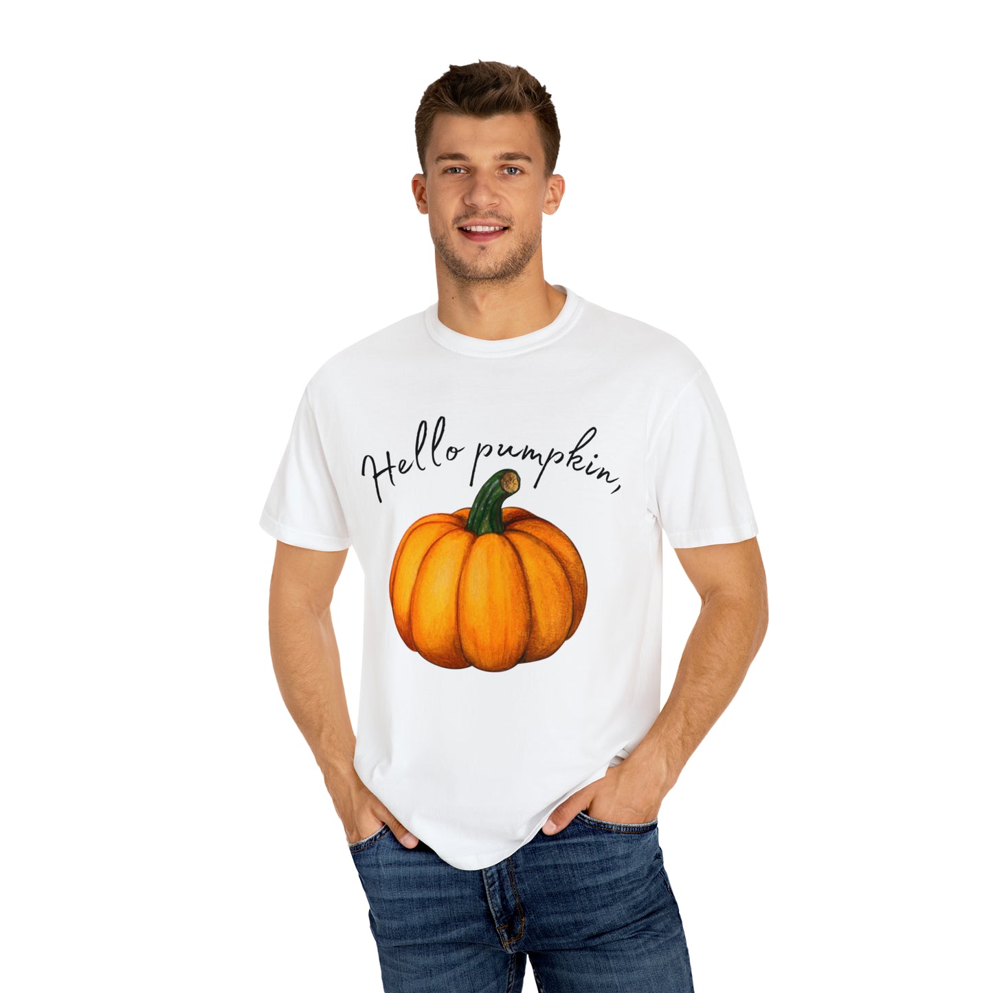 Hello Pumpkin Fall Comfort Colors T-shirt