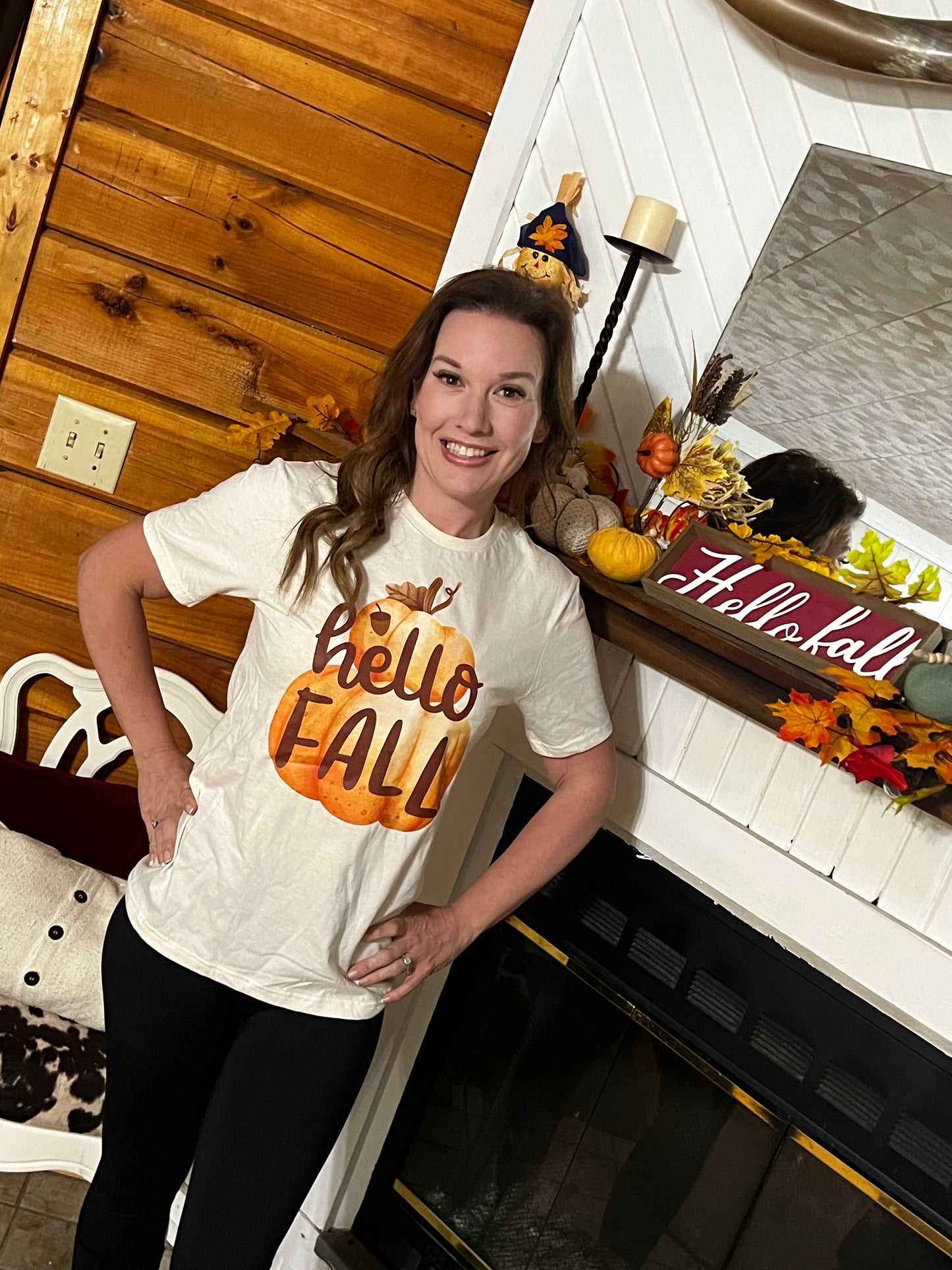 Hello Fall Gildan Softstyle T-shirt